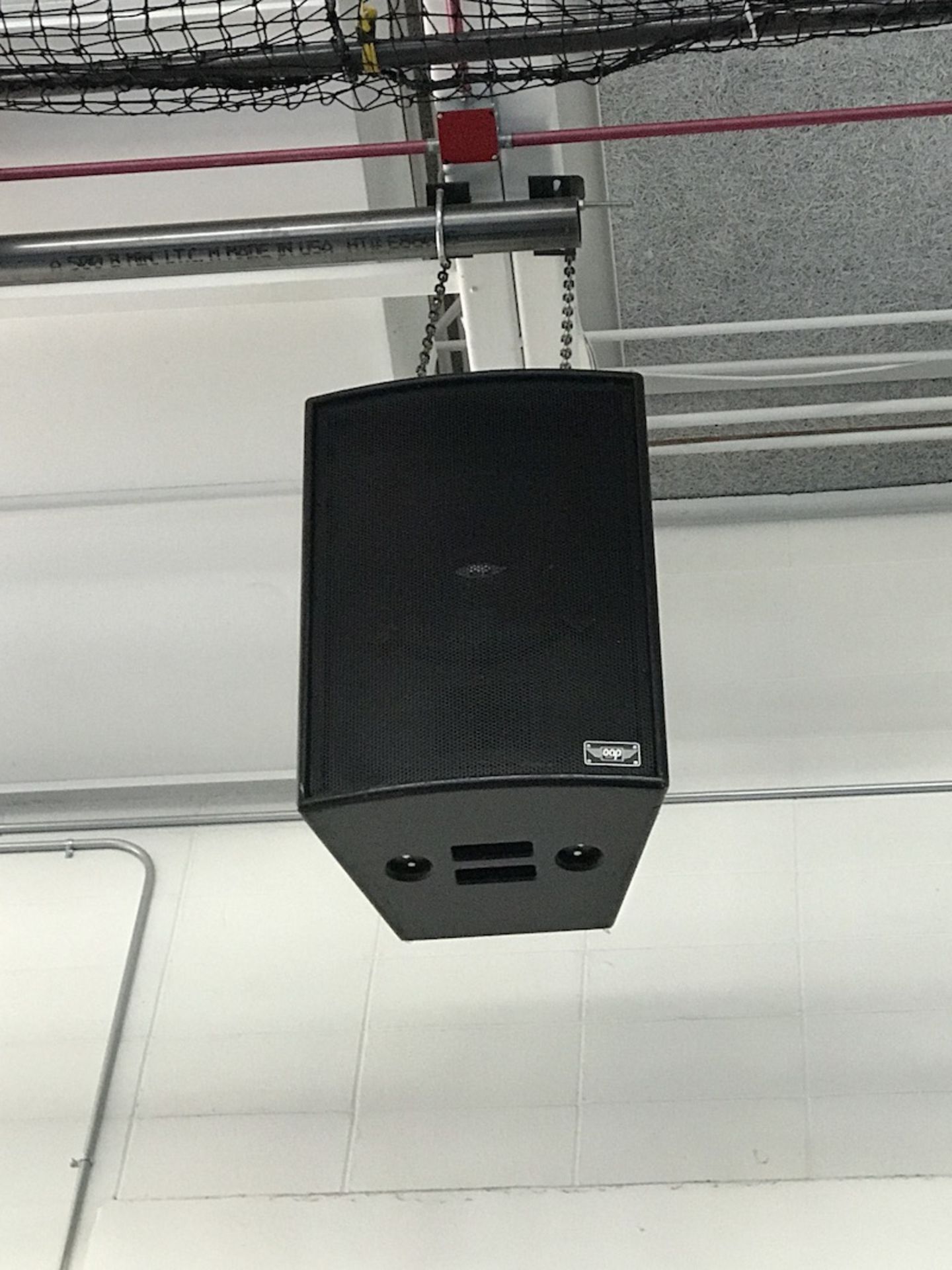 Lot - (2) PA Speakers (New Gym)