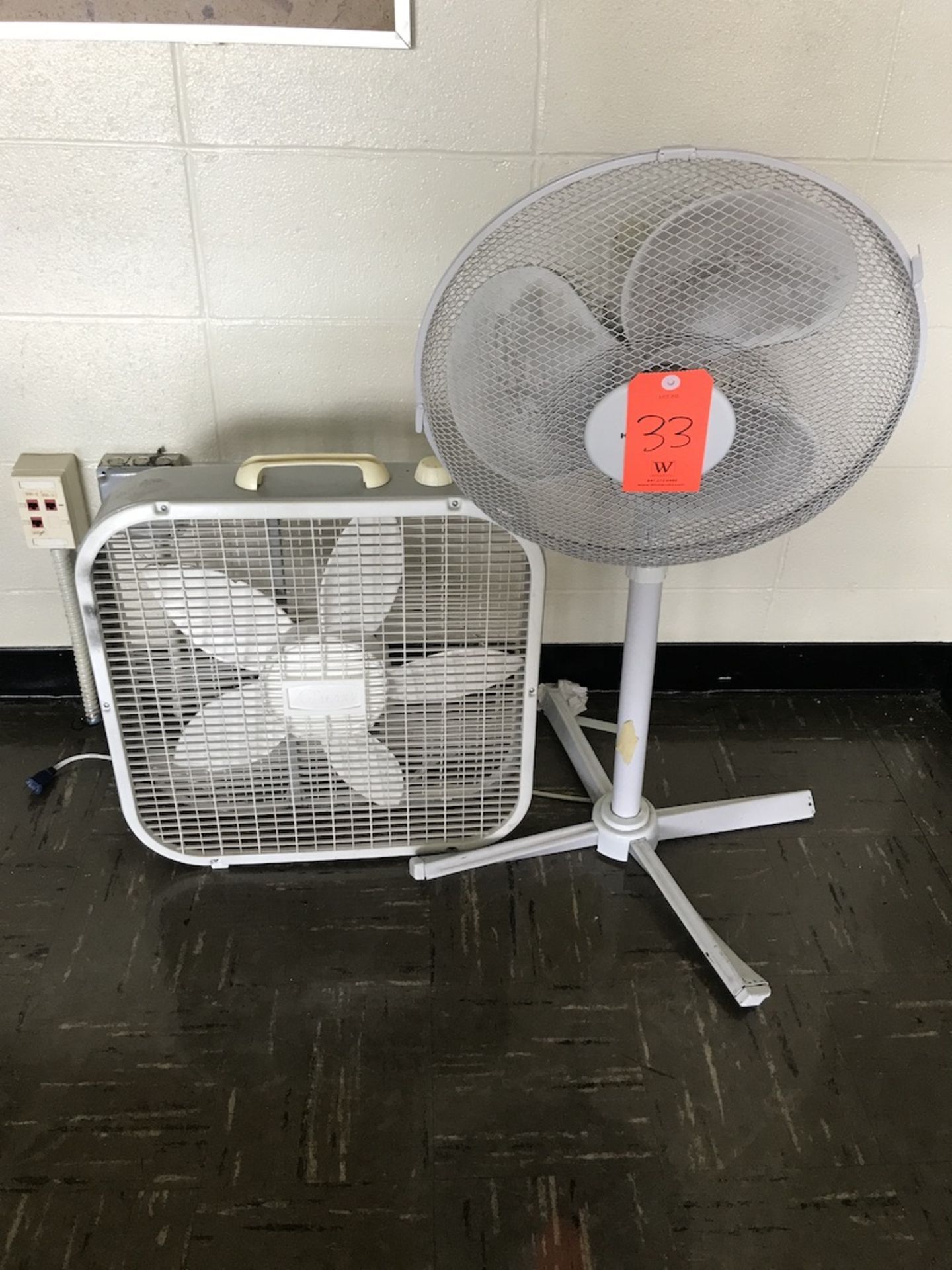 Lot - (2) Circular Fans (Room 300)