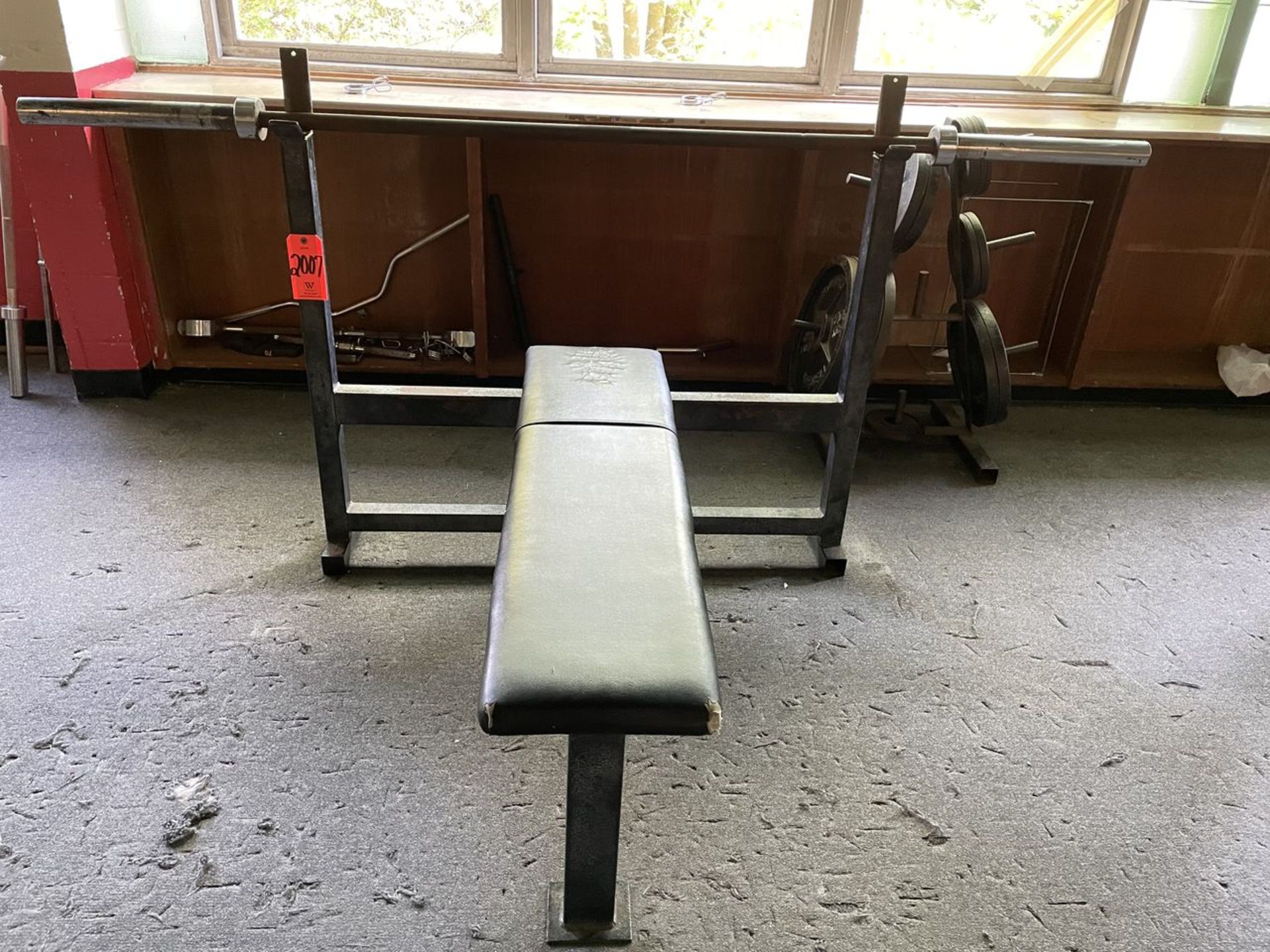 Weight Bench with Weights and Rack (Weight Room 105)