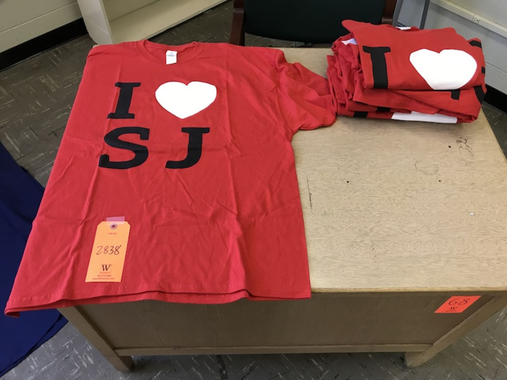 Lot of I Love SJ T-Shirts (Seven 2XL, and 2 3XL) (Room 307)