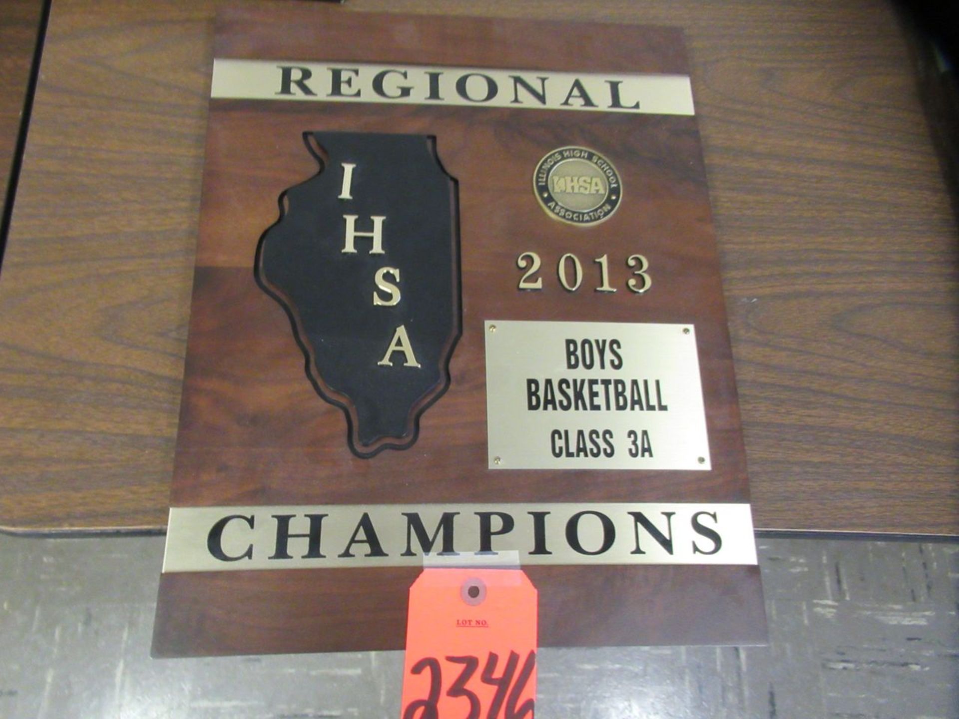 2013 IHSA Class 3A State Regional Champions Plaque (Room 303)