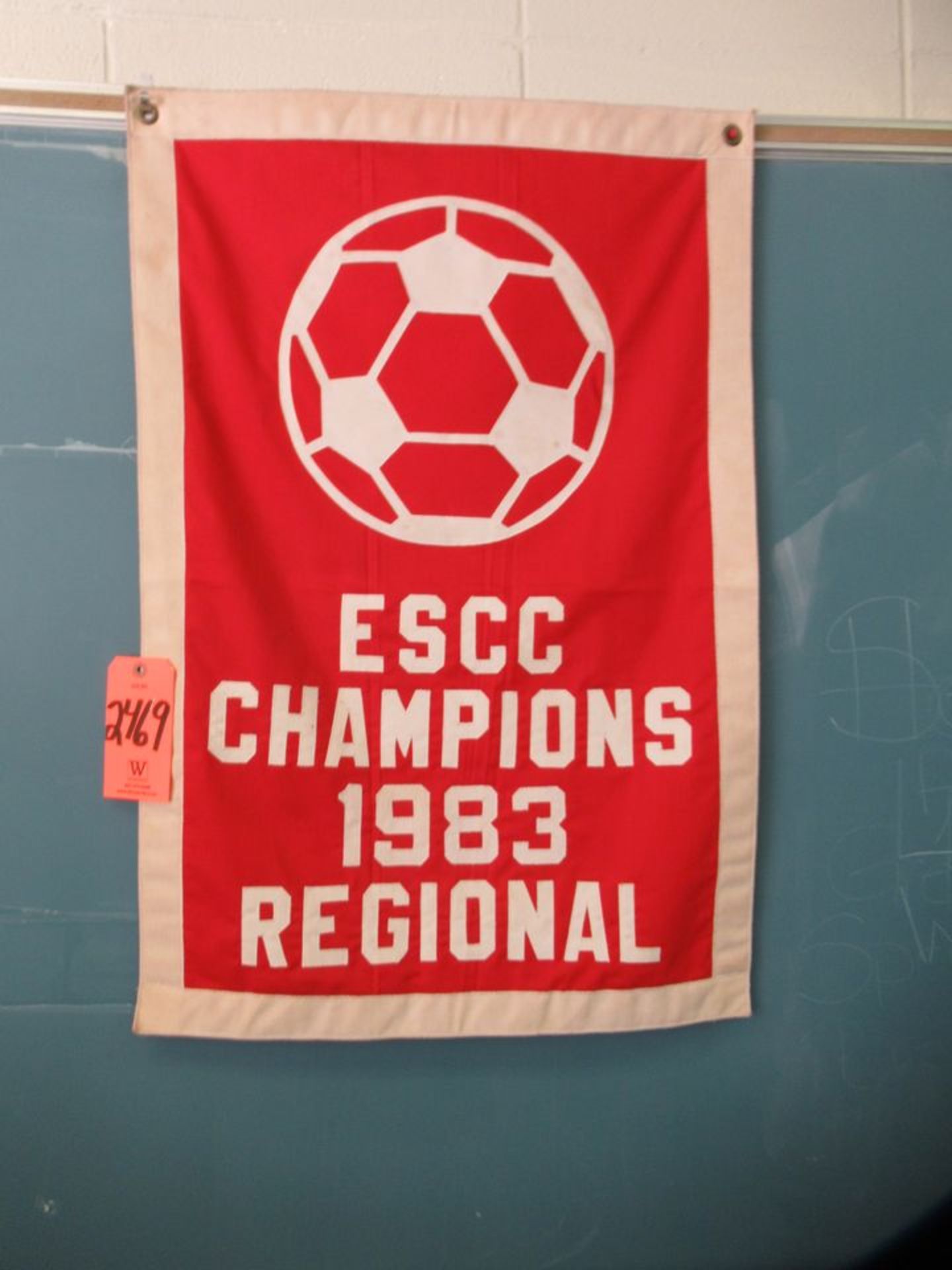 1983 ESCC Soccer Regional Champions Banner (Room 300)