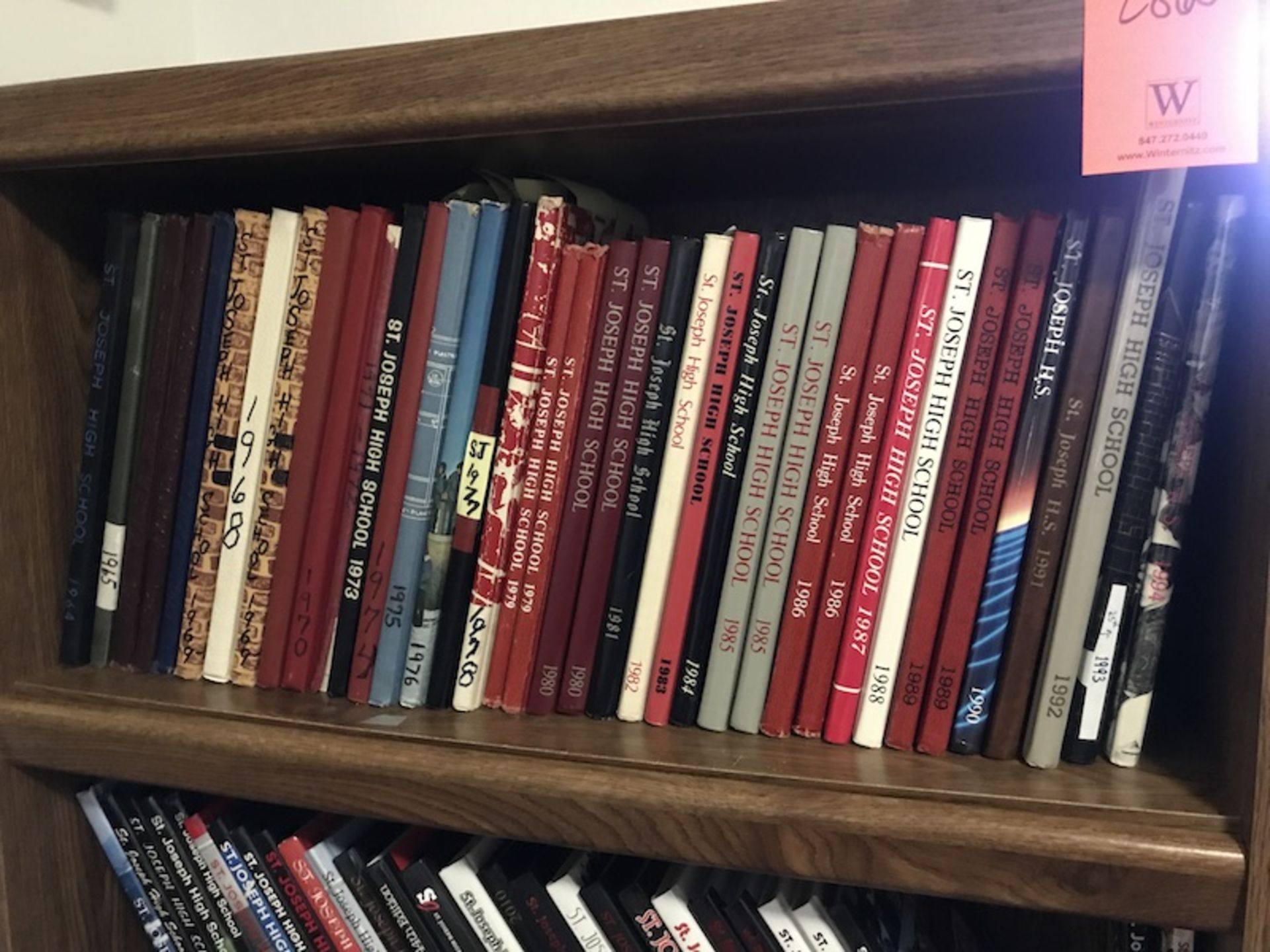 St. Joseph High School Yearbook Set 1964-2018, with Bookshelf (Delayed Removal - Image 2 of 4