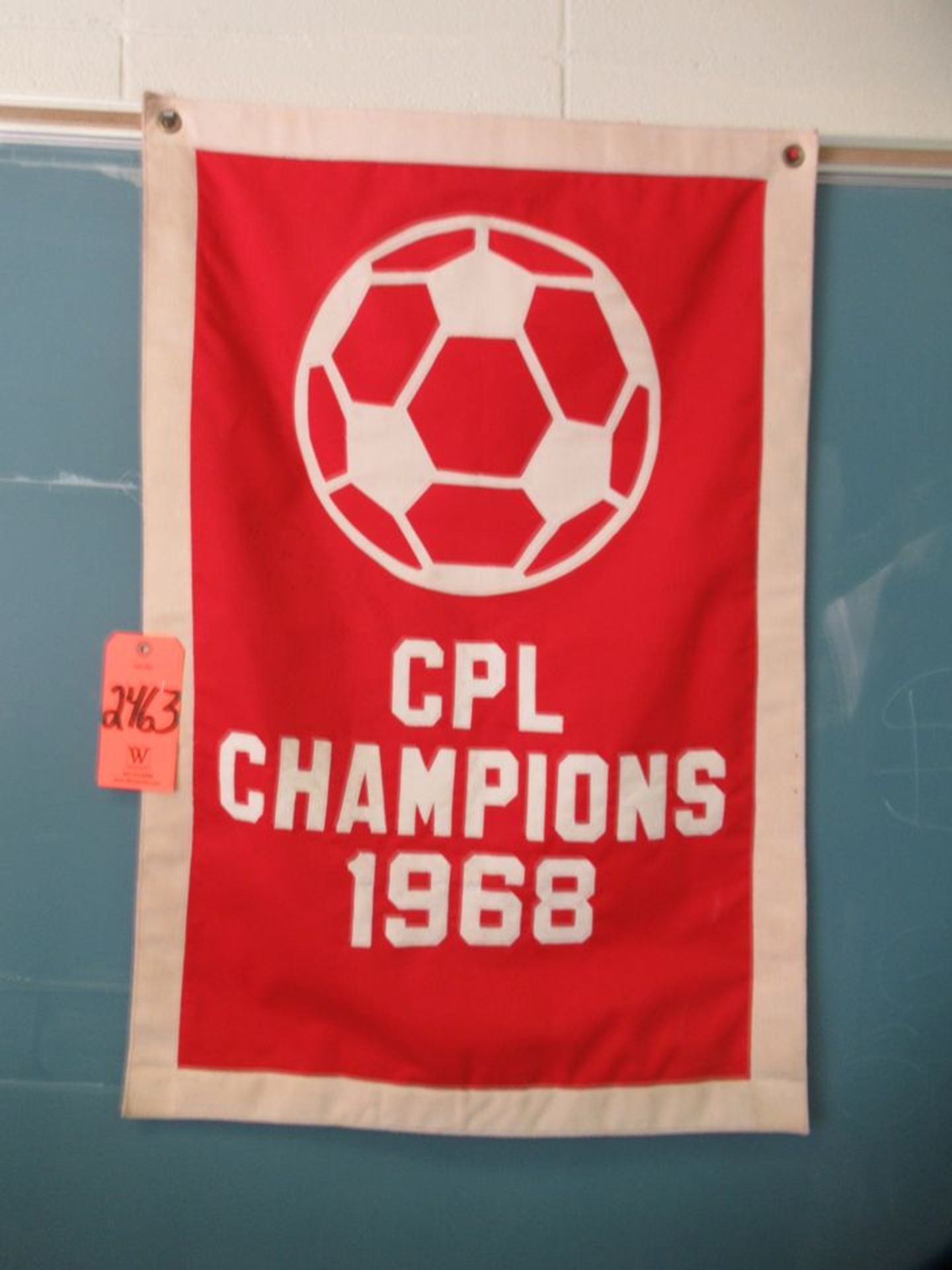 1963 CPL Soccer Champions Banner (Room 300)