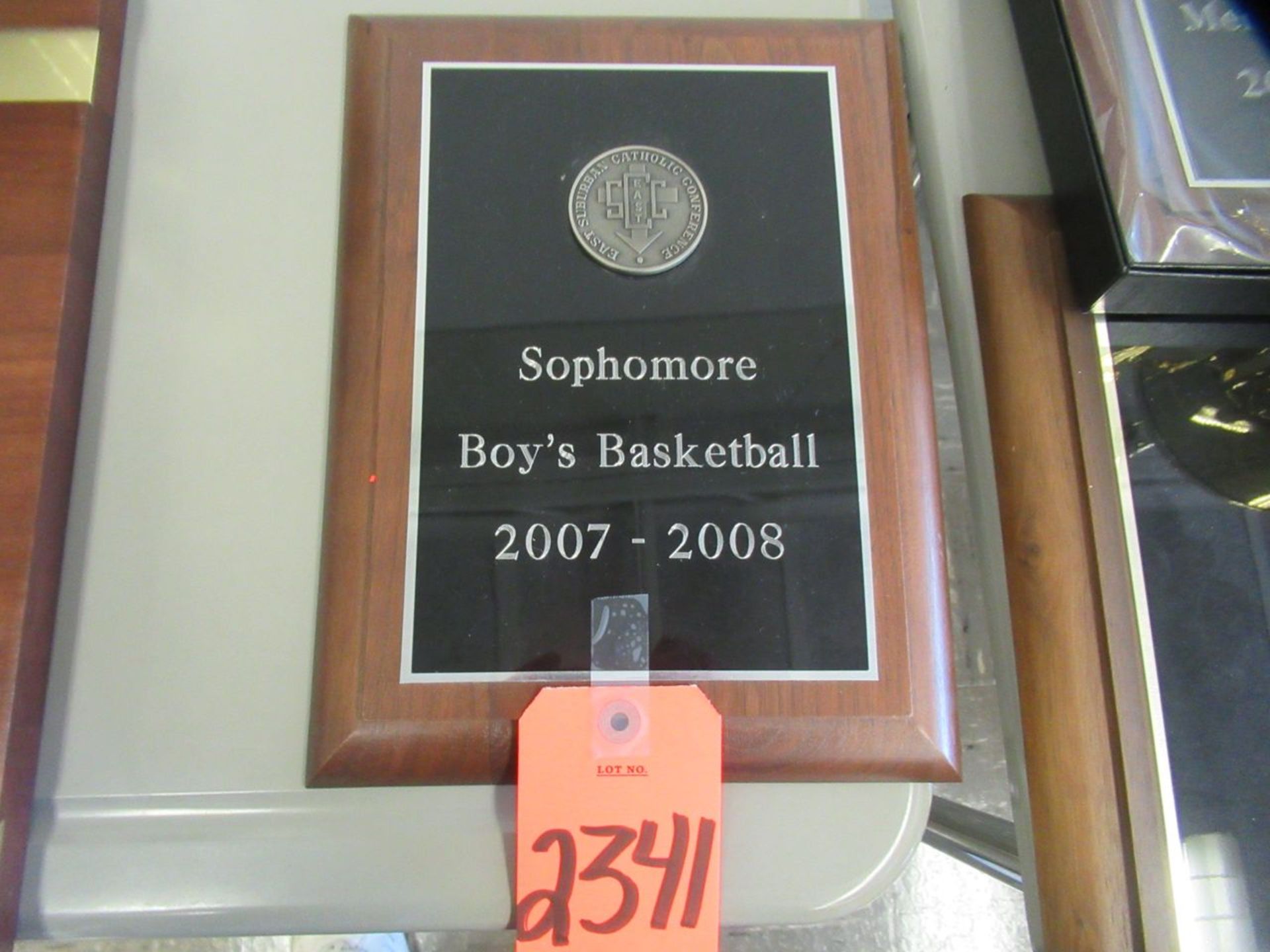 2007-2008 East Suburban Catholic Conference Sophomore Basketball Plaque (Room 303)
