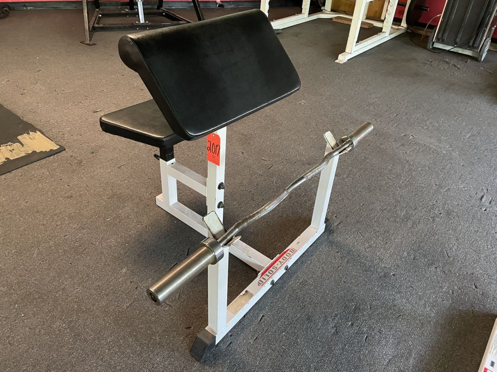 Body Solid Seated Curl Bench with Bar and Weighs (Weight Room 105)