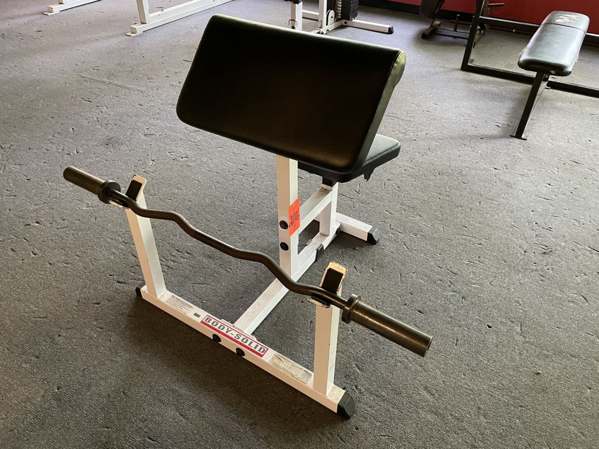 Body Solid Seated Curl Bench with Bar and Weighs (Weight Room 105)