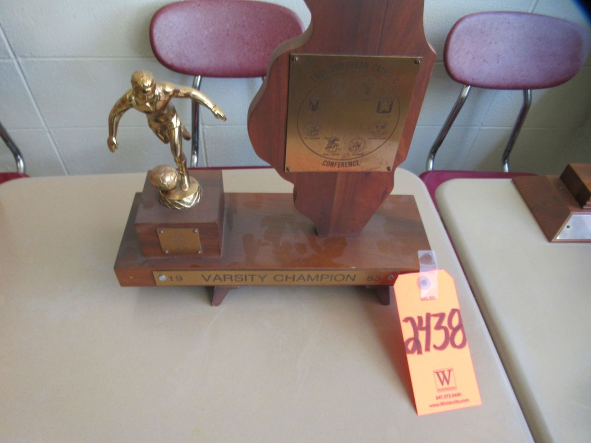 1983 East Suburban Catholic Conference Varsity Champion Soccer Trophy (Room 300)