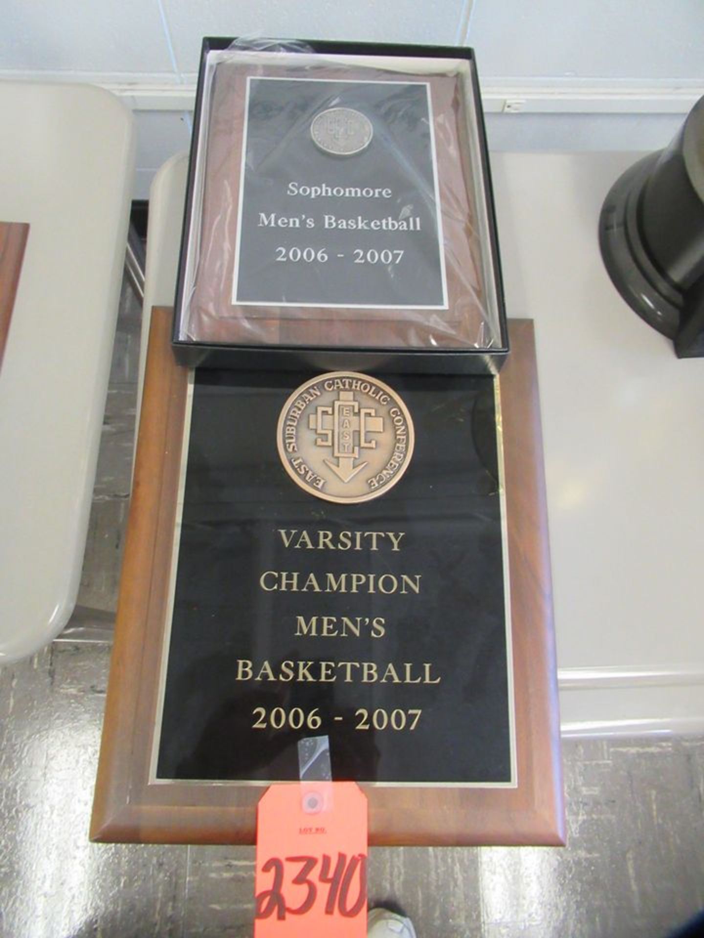 2006-2007 East Suburban Catholic Conference Varsity Basketball Champions Plaque, 2006-2007 East