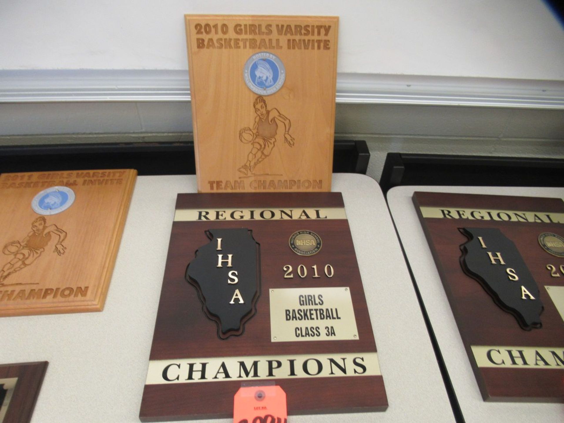 2010 IHSA Girls Classic 3A Regional Champions Plaque with Team Photo, 2010 Willowbrook Girls Varsity