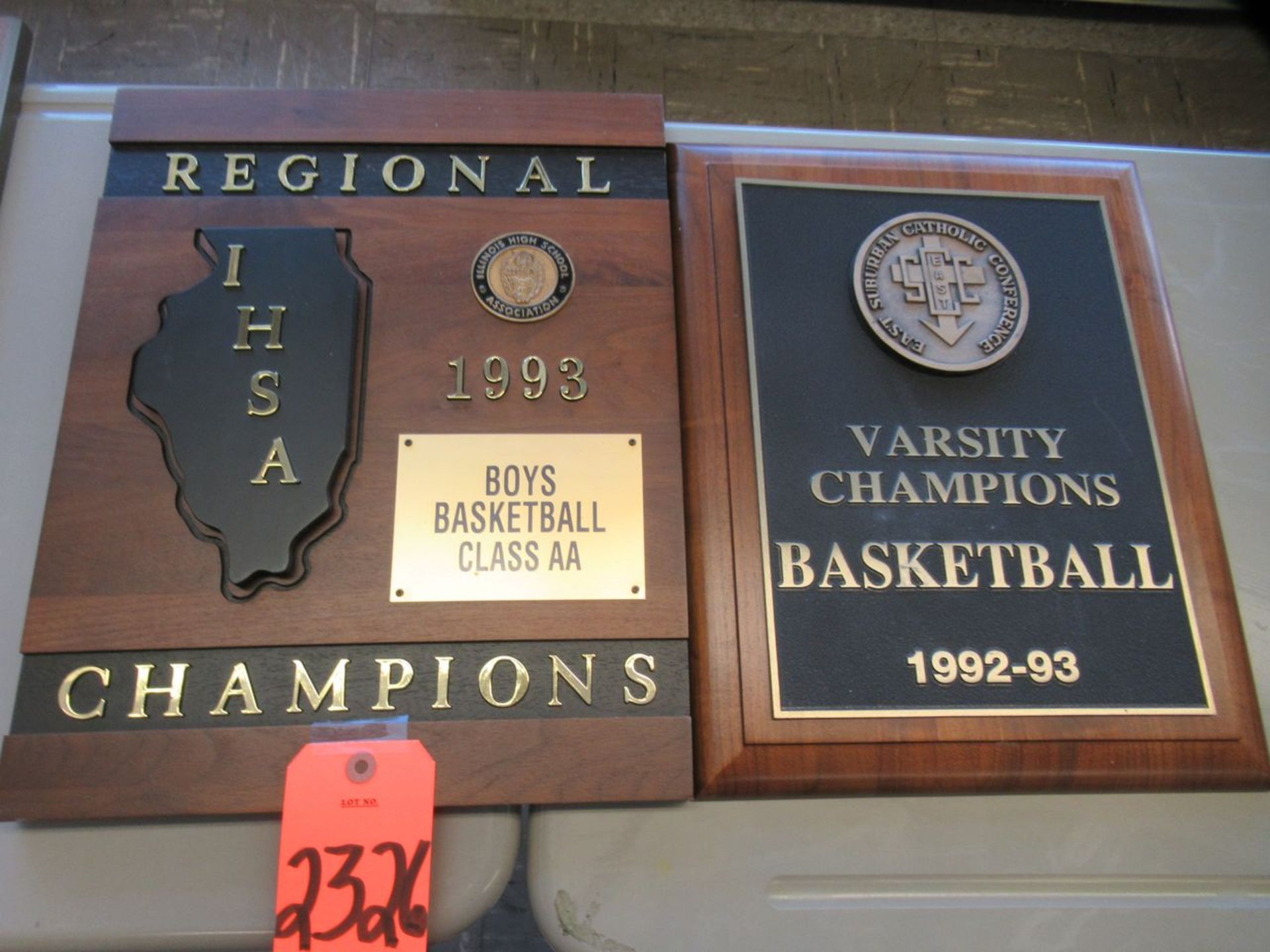 1993 IHSA Class AA State Regional Champions Plaque, 1992-1993 East Suburban Catholic Conference
