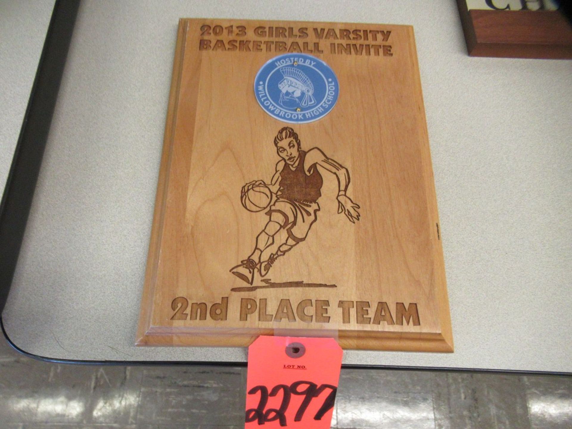 2013 Willowbrook Girls Varsity Basketball Invite Team 2nd Place Plaque (Room 303)