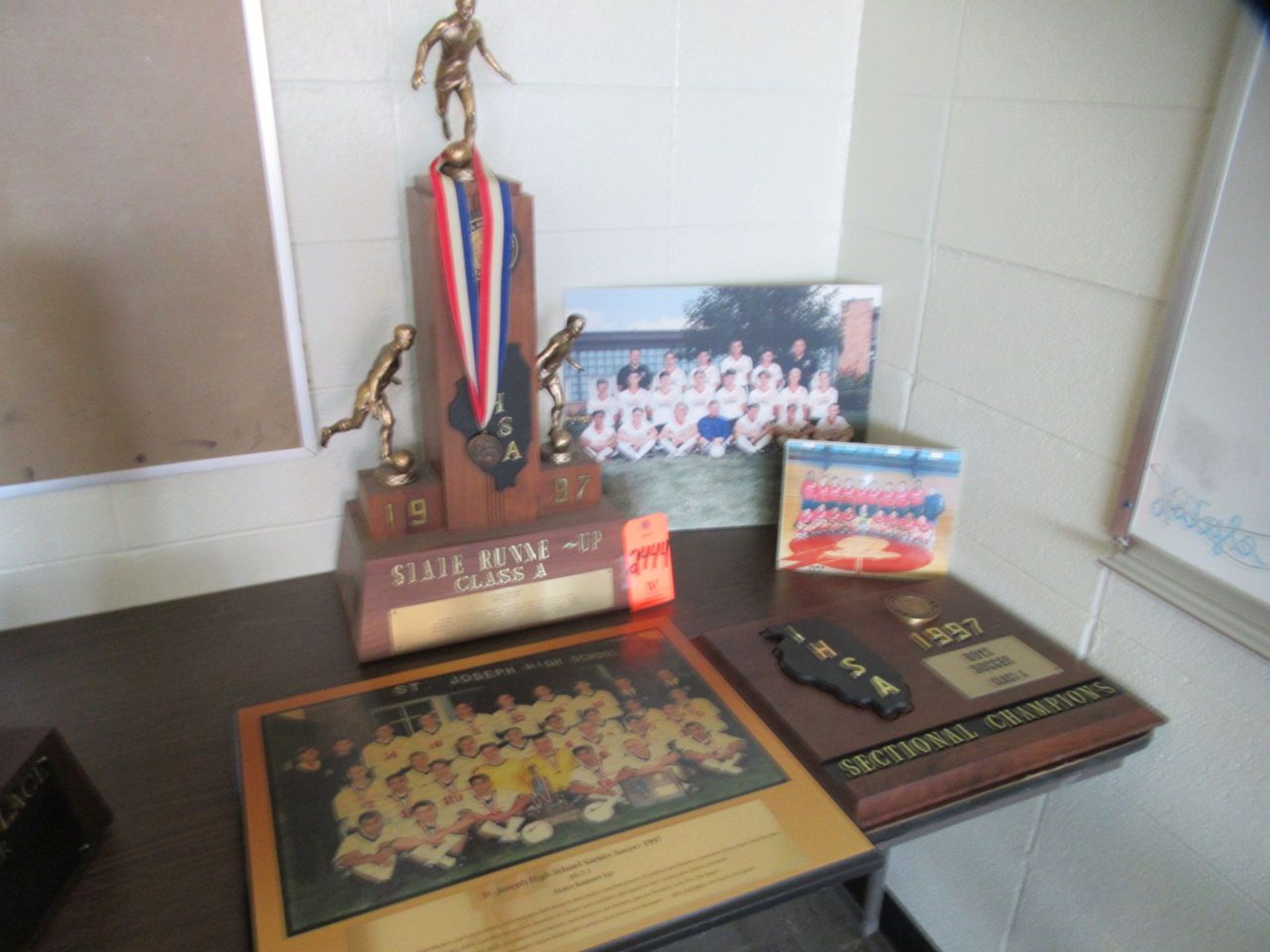 1997 IHSA State Class A Runner Up Soccer Trophy, 1997 IHSA State Class A Sectional Champions Plaque,