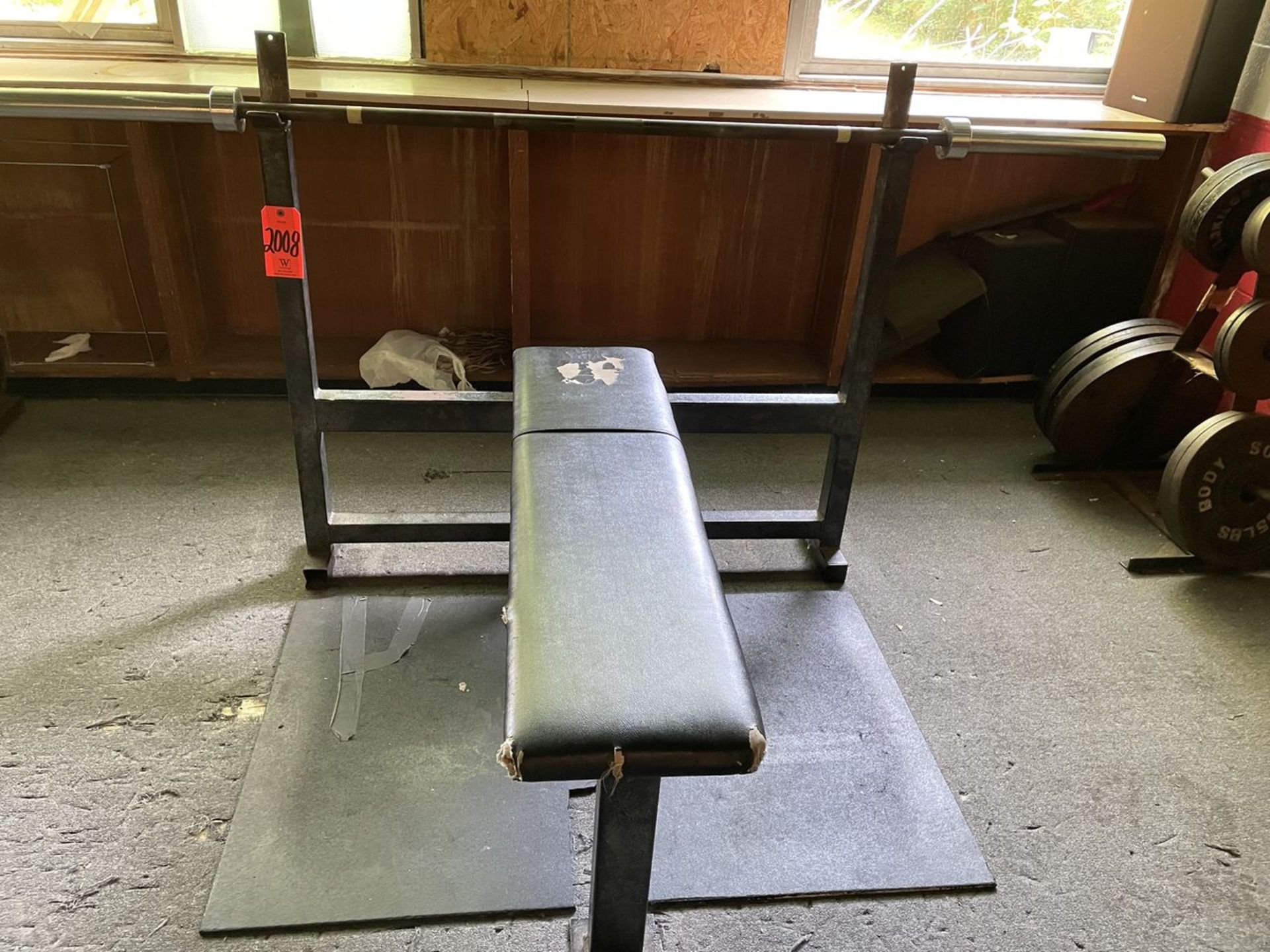 Weight Bench with Weights and Rack (Weight Room 105)