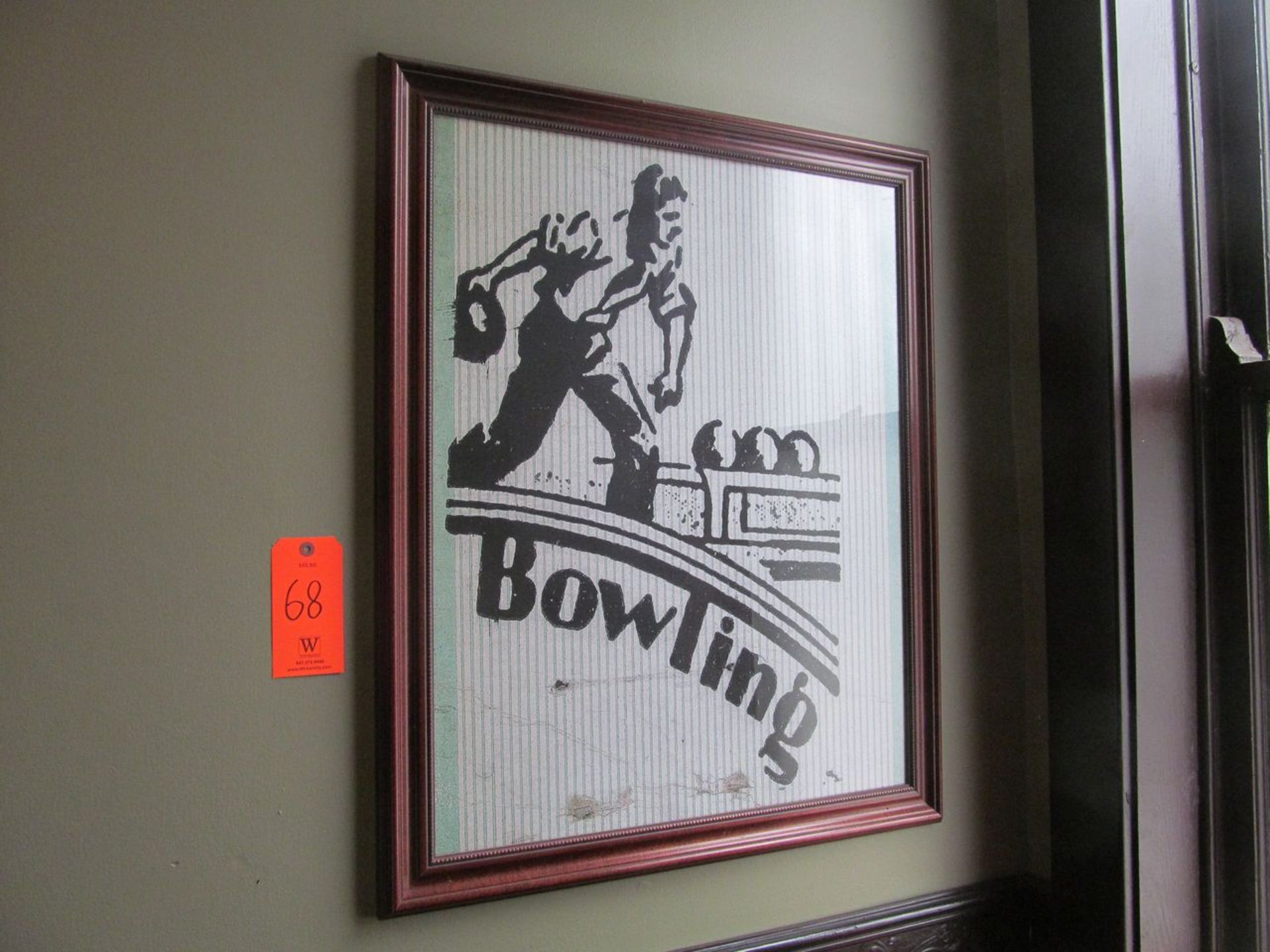 Vintage Bowling Print (Upstairs Hallway)