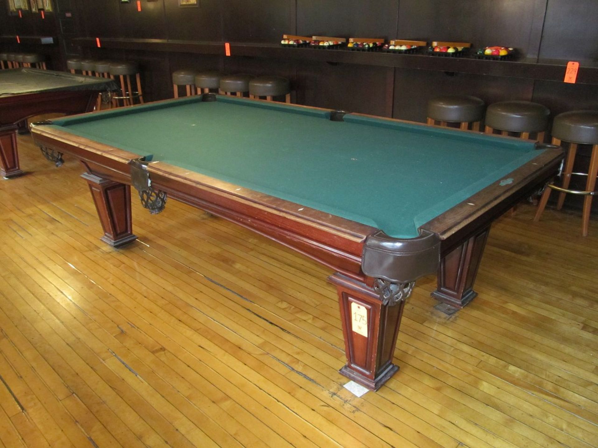 Sterling (by Vitalie) 9 ft. Billiards Table; Wood & Slate, Overall Dimensions of: 102 in. x 56