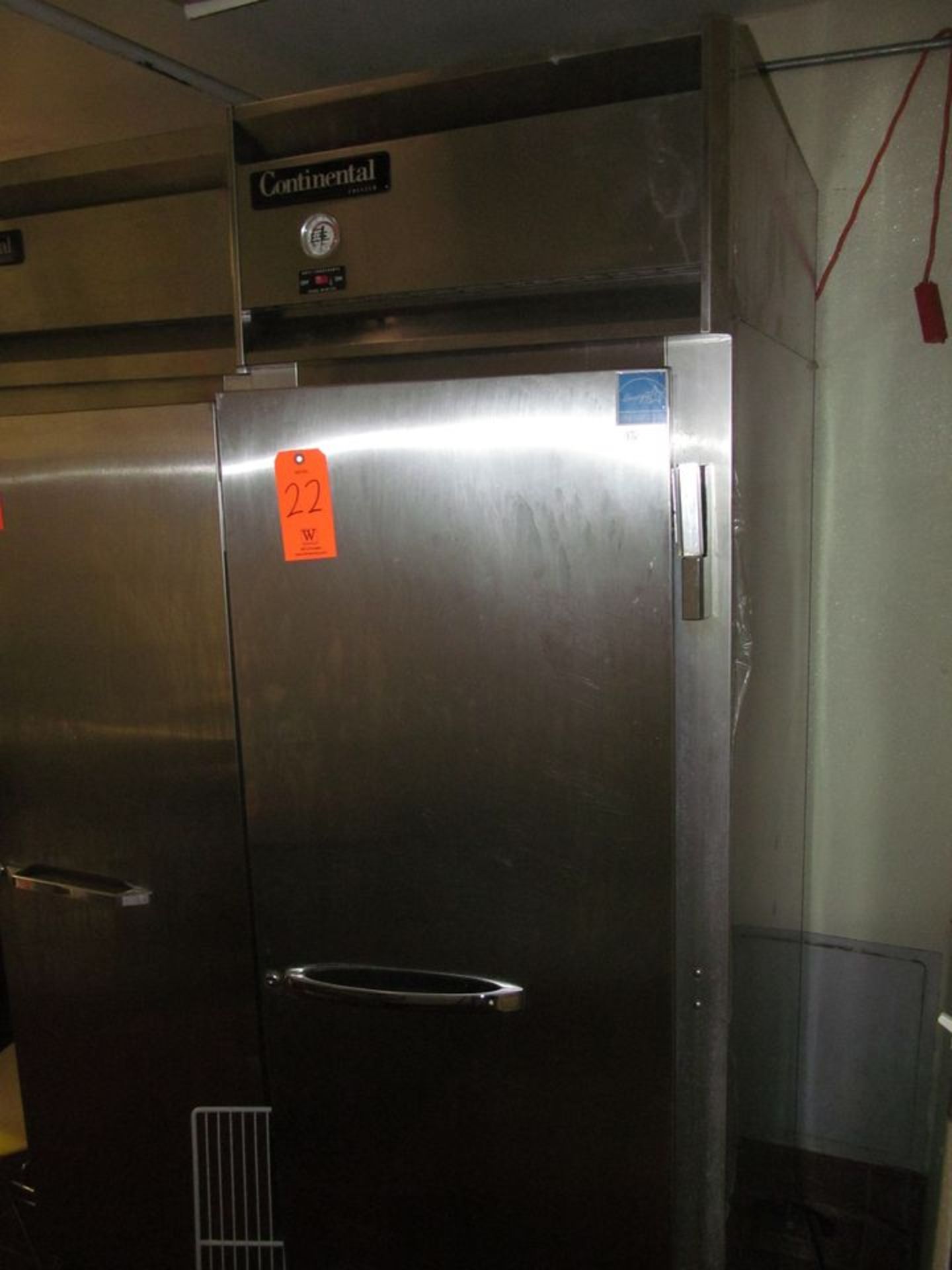 Continental Model 1F, Swing Door Freezer (S/N: 15648990) (Upstairs Prep and Wash)