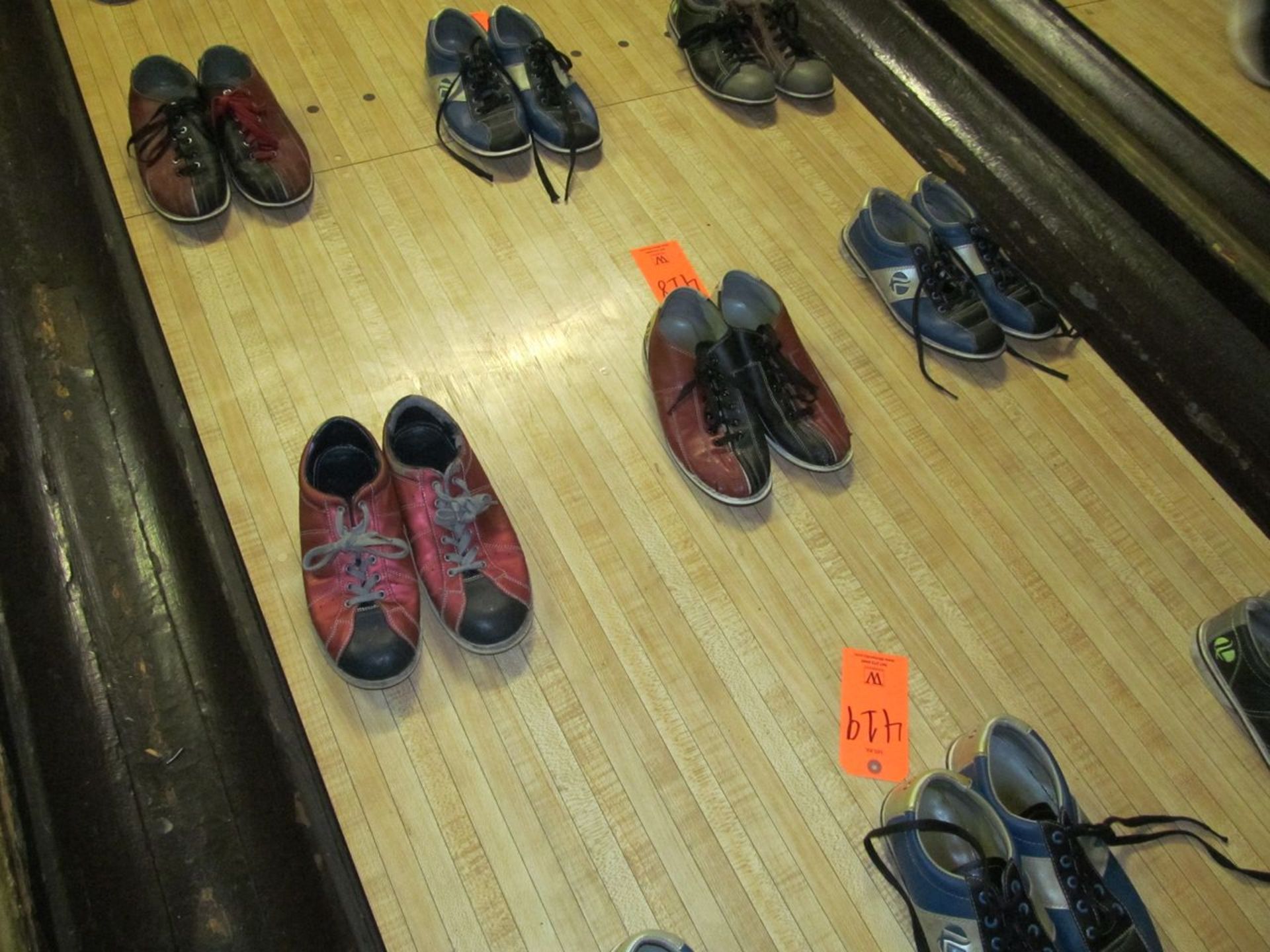 Lot - (3) Pairs of Bowling Shoes (Sizes Shown in 2nd Lot Photo) (Bowling Room)