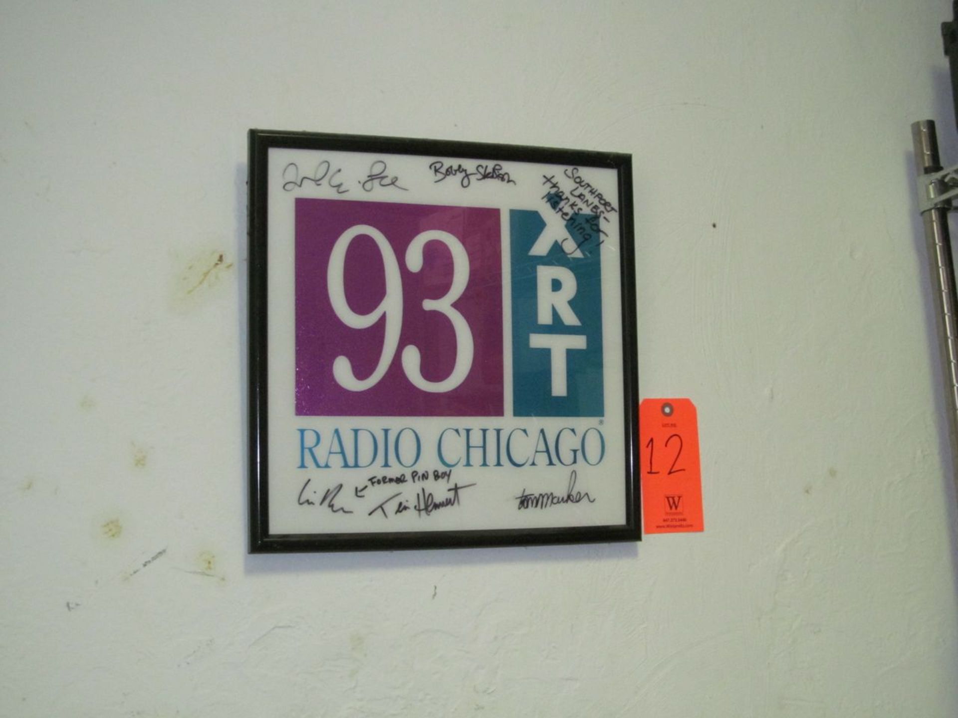 Autographed 93XRT Radio Poster (Upstairs Office)