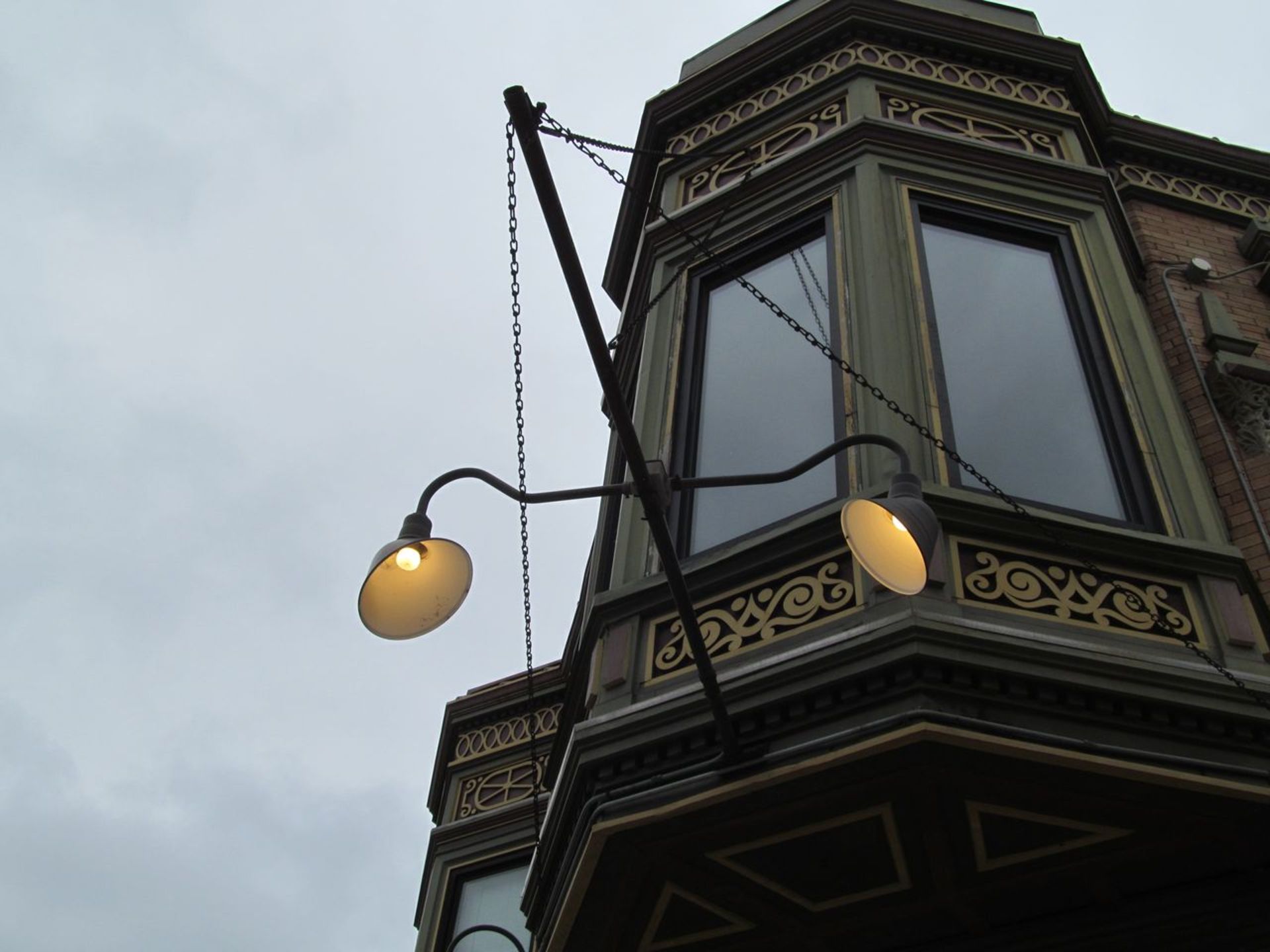 Lot - Light Fixture for Entrance Marquee Sign (NW. Corner, Southport Ave. and Henderson St.) (