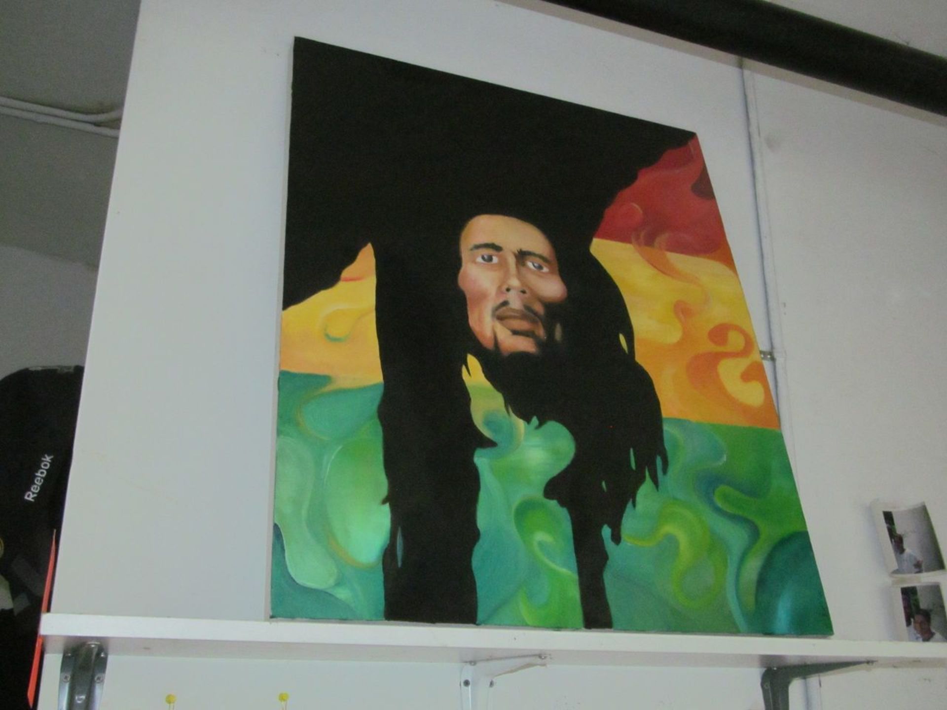 Bob Marley Portrait Painting (Upstairs Office)