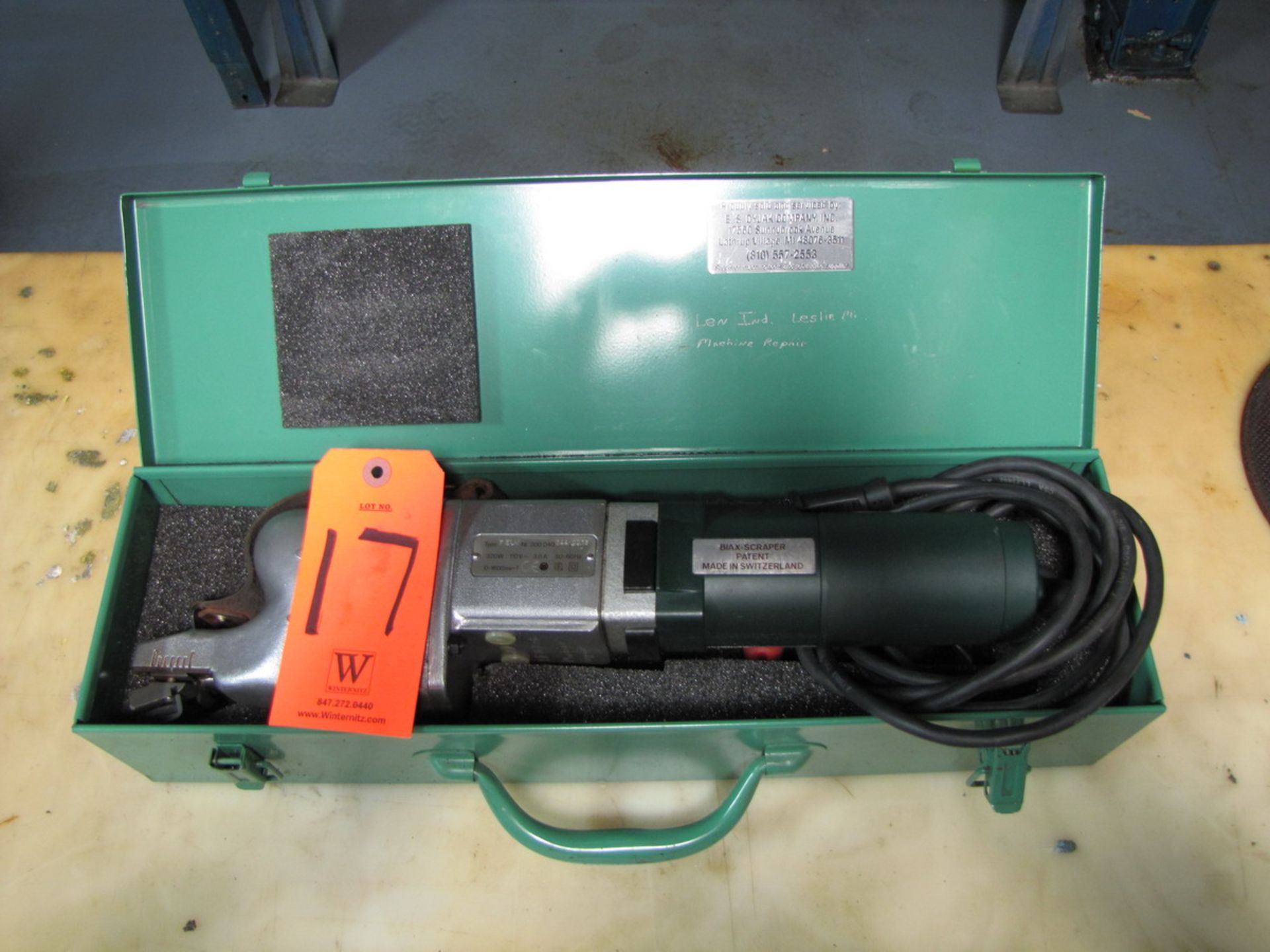 Biax Model 7 ELM Electric Scraper, 0-1600 RPM (Plant #1)