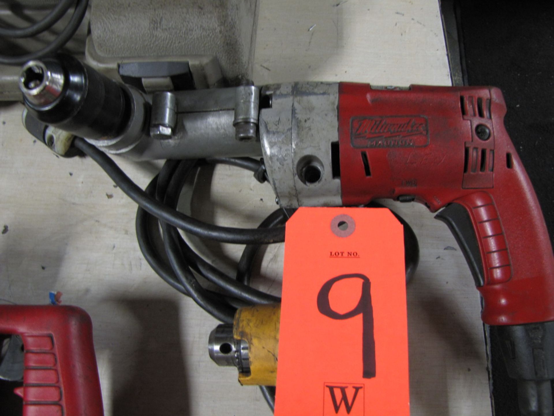 Lot - (2) Electric Angle Drills, (1) 1/2 in. Milwaukee, (1) DeWalt Model DW160 3/8 in. Right Angle - Image 2 of 3