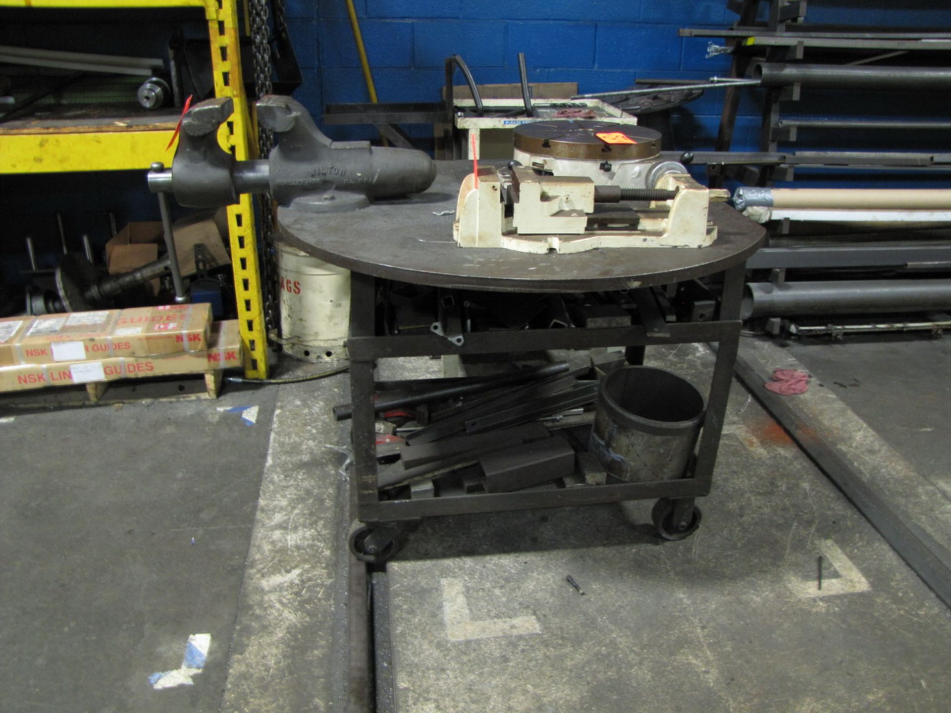 Heavy Duty Steel Top Cart with Wilton 6" Bench Vise (Plant #1)