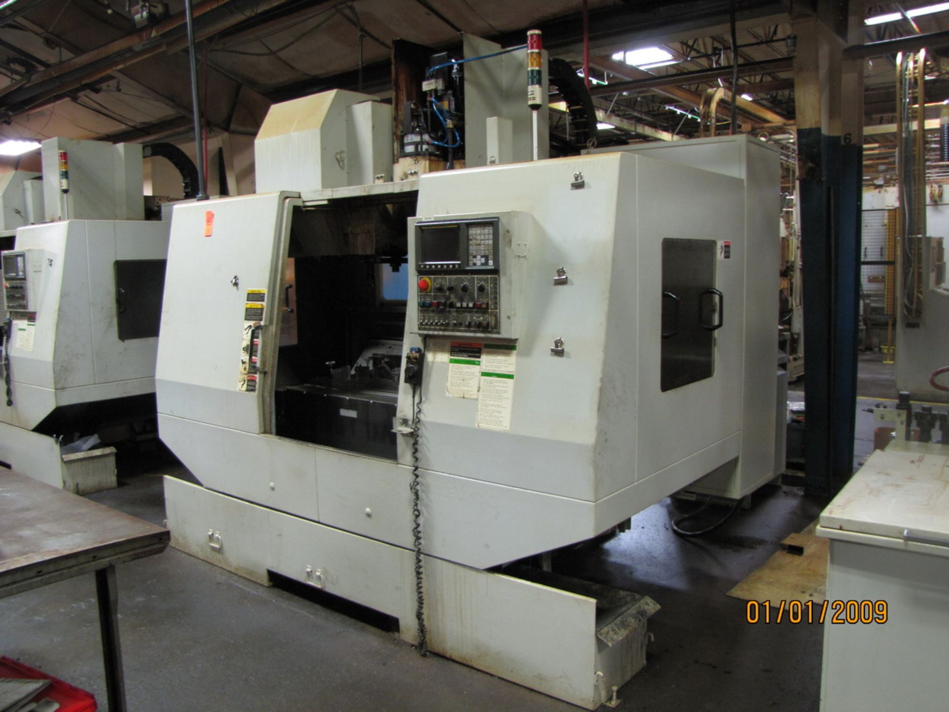 Daewoo DMV-3016 CNC Vertical Machining Center, S/N: AV4E0046 (2002); with Daewoo-Fanuc Series-i