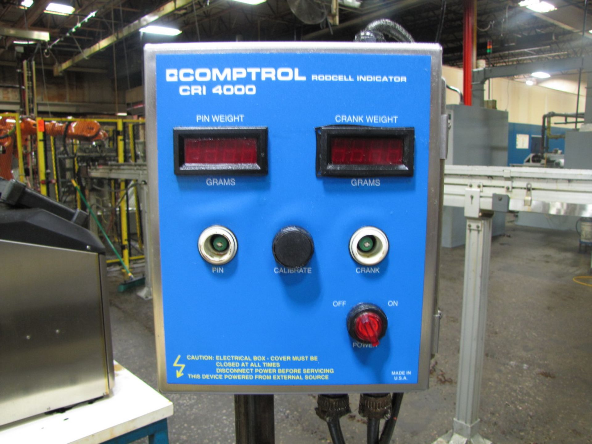 Comptrol Model CRI 4000 Digital Rodcell Indicator with Collins Microflat 36 in. x 36 in. Granite - Image 2 of 2