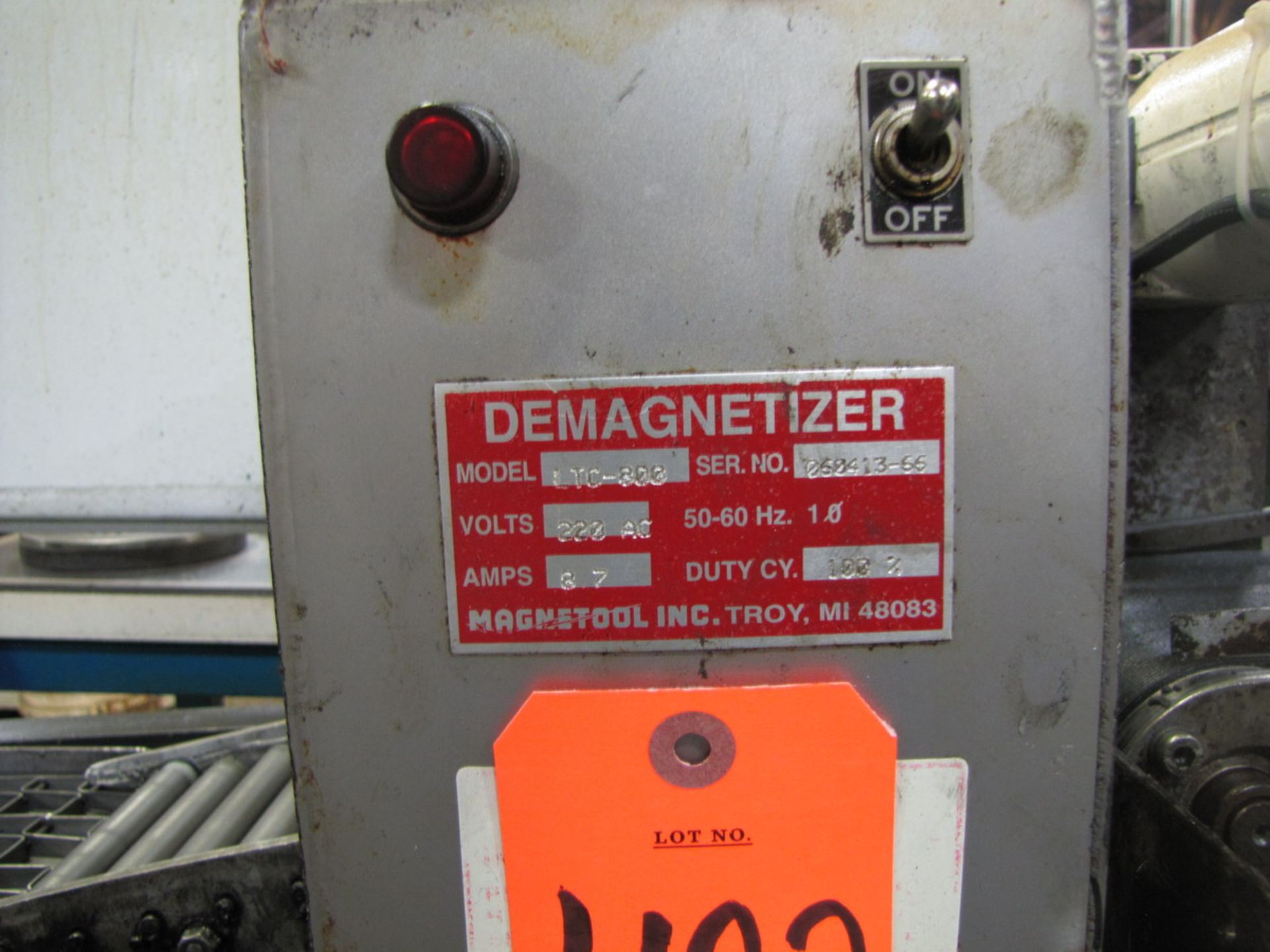 Magnetool Model LTC-800 Demagnetizer (S/N: 60413-66) (Plant #1) - Image 2 of 2