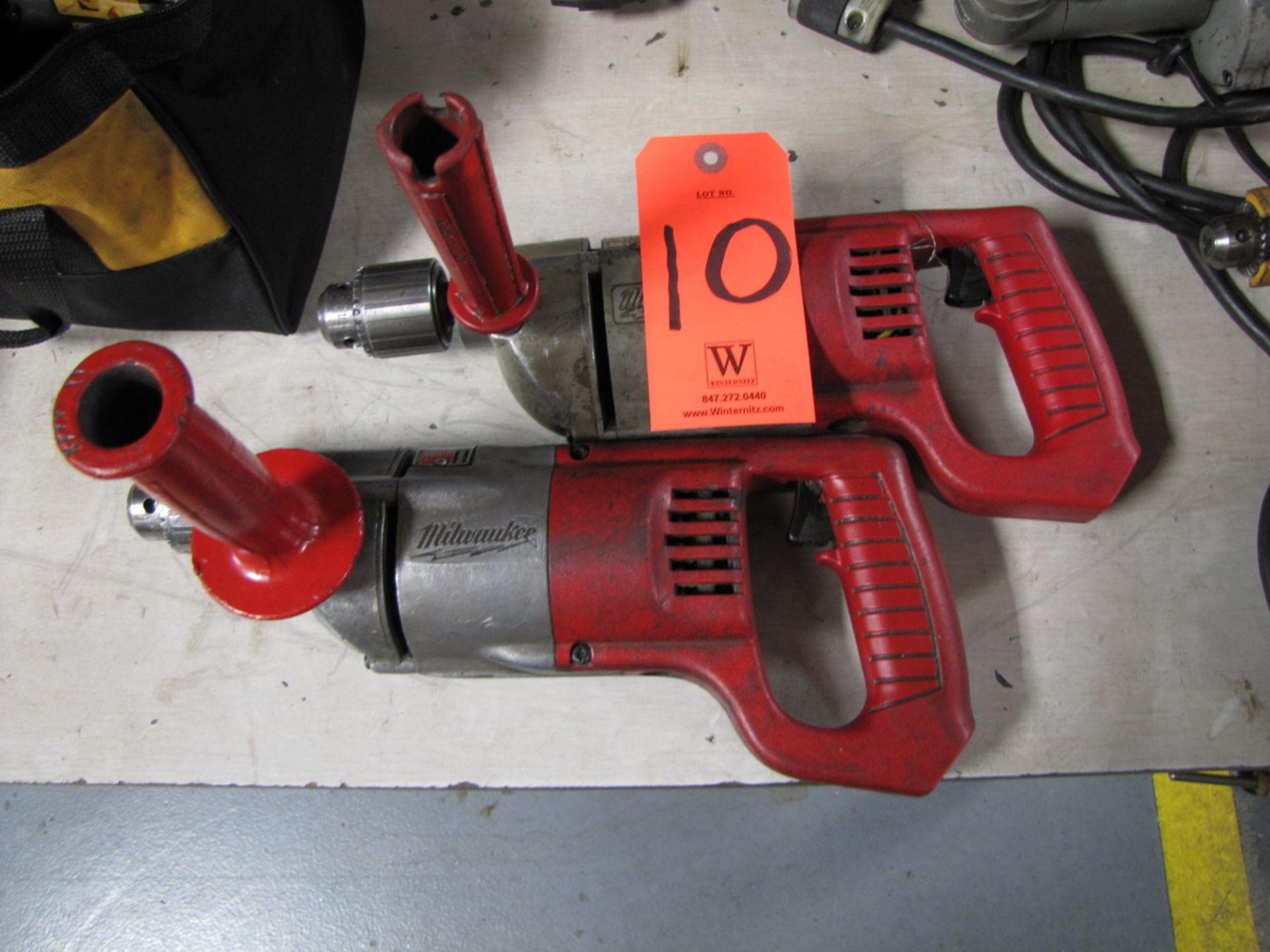 Lot - (2) Milwaukee 1/2 in. Electric Drills, 0-600 RPM, (Missing Cords) (Plant #1)