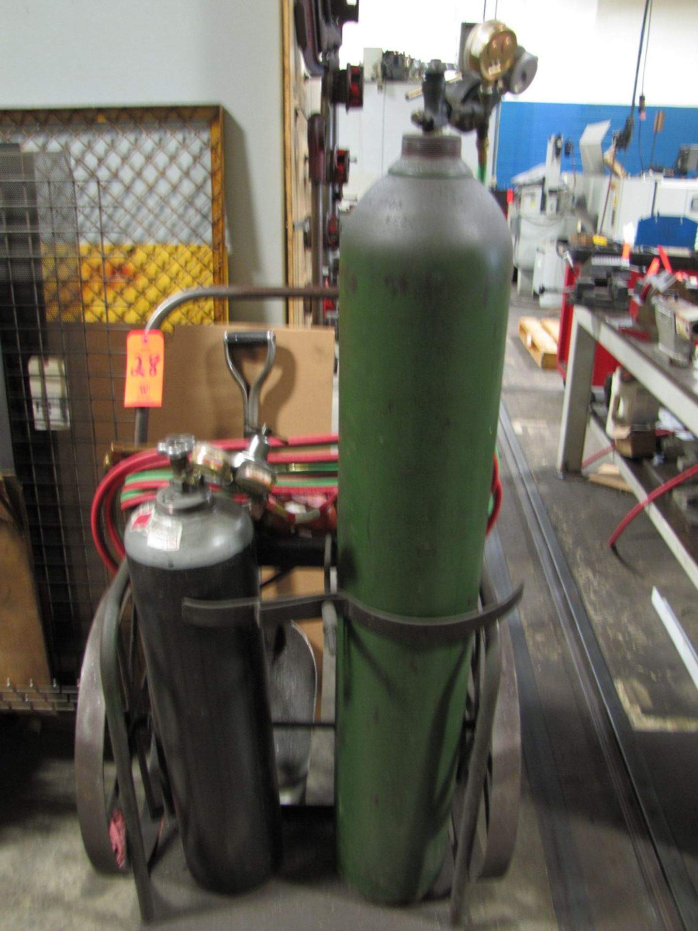 2-Wheel Torch Cart with (2) Regulators, Torch Hose & Torch, (No Tanks) (Plant #1)