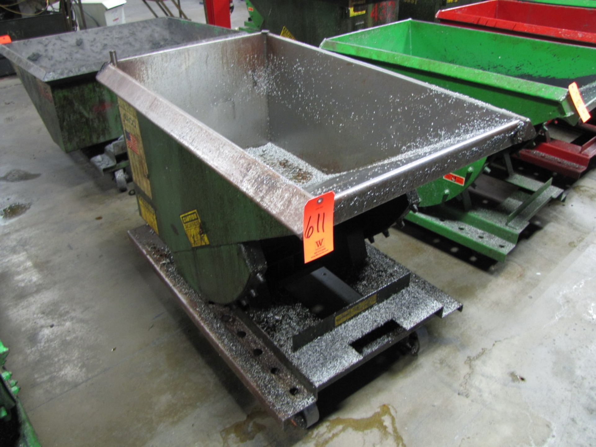 Jesco Model 211705 1/3 Yard Self-Dumping Hopper on Castors, 2,000 lb. Capacity (Plant #1)