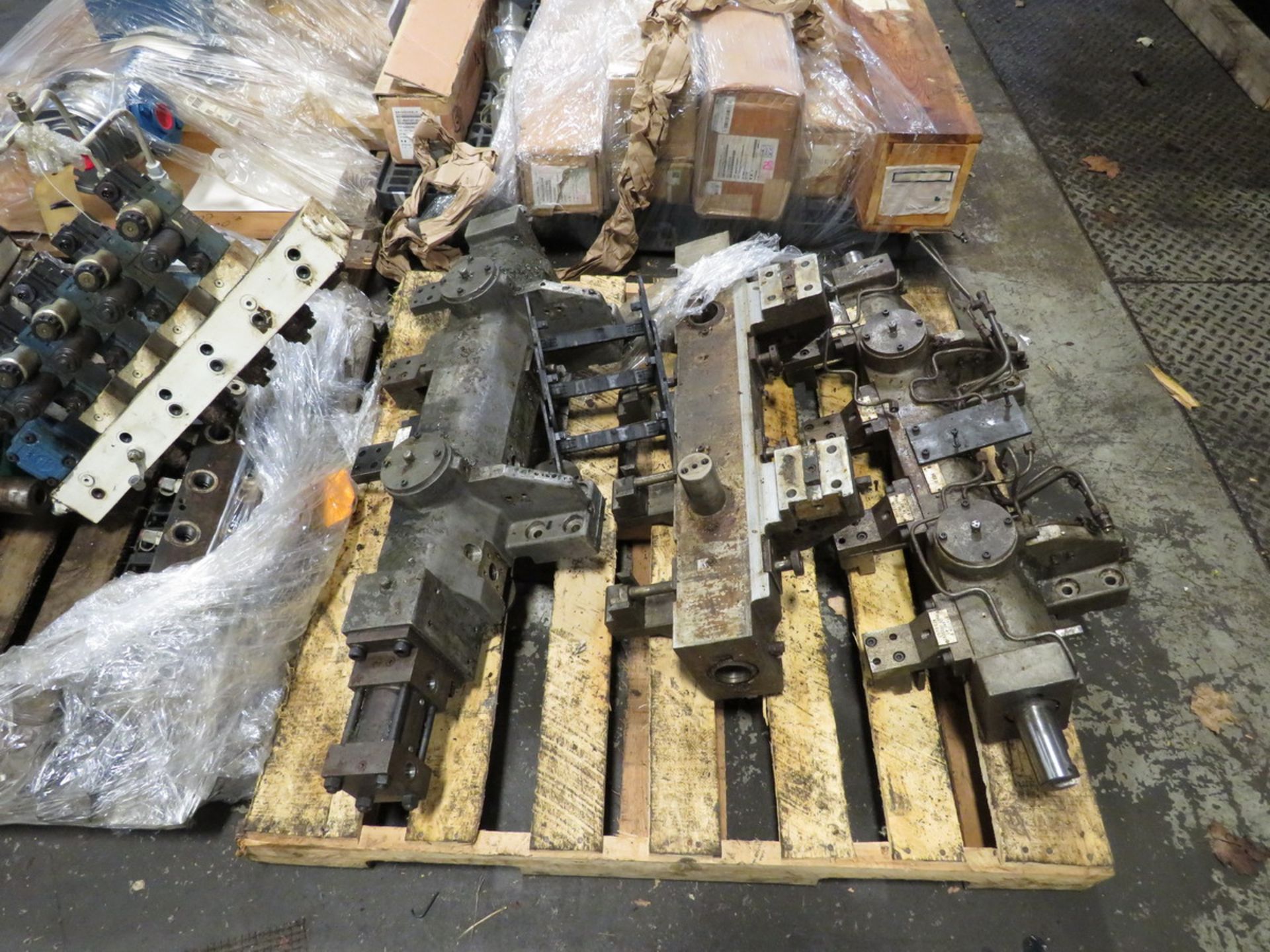 Lot - (4) Pallets of Assorted Machinery Parts, and Submersible Pump (Plant #2) - Image 3 of 4