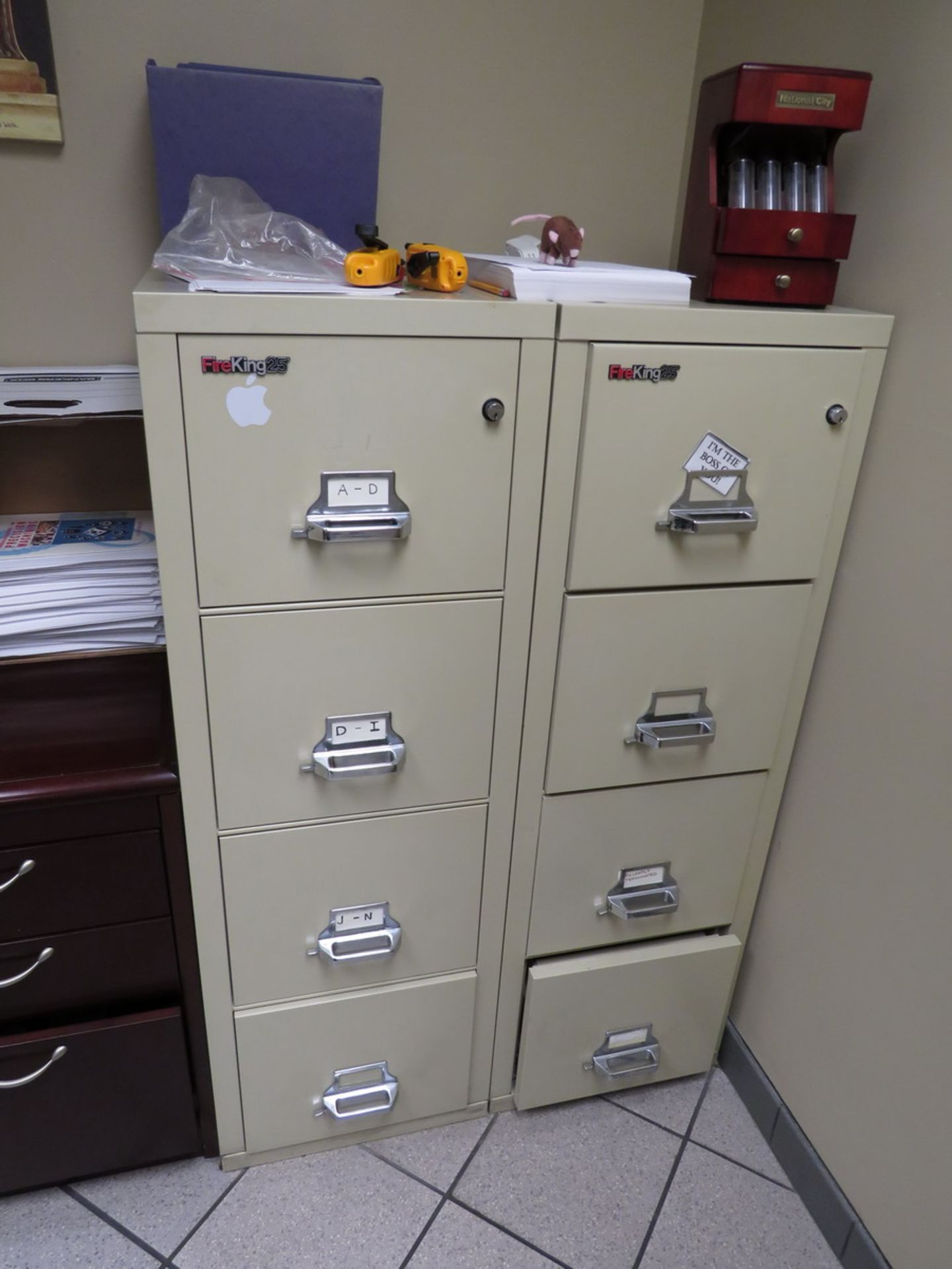 Contents of Office to Include: L-Shaped Desk, Hutch, 2-Door Horizontal Filing Cabinet, (2) 4- - Image 4 of 4