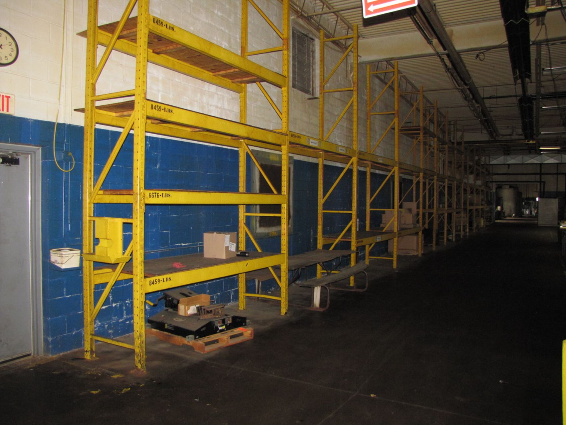 Sections of Pallet Racking to Include: (15) 18' Uprights, (60) 8' Horizontals, with Wooden - Image 2 of 2