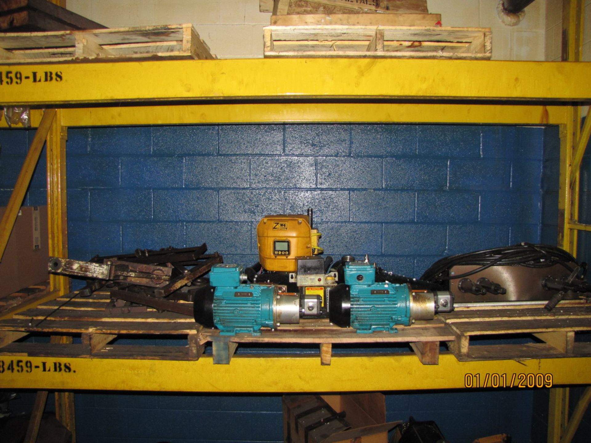 Remaining Contents of Pallet Racking to Include: Submersible Pumps with Motors, Oil Reservoirs, Mist - Image 2 of 10