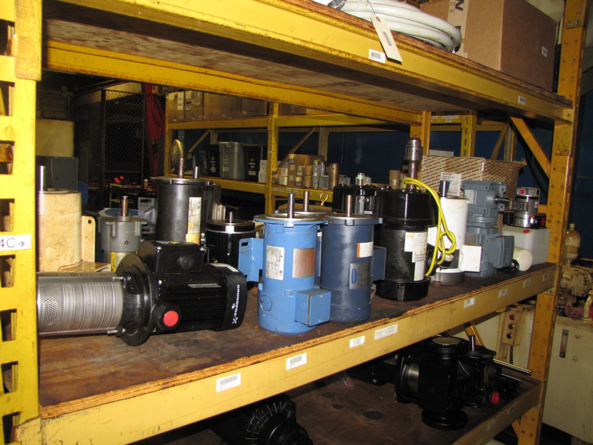 Contents of Shelf to Include: Assorted Spare Motors, 1/2HP - 2HP (Plant #1) - Image 2 of 2