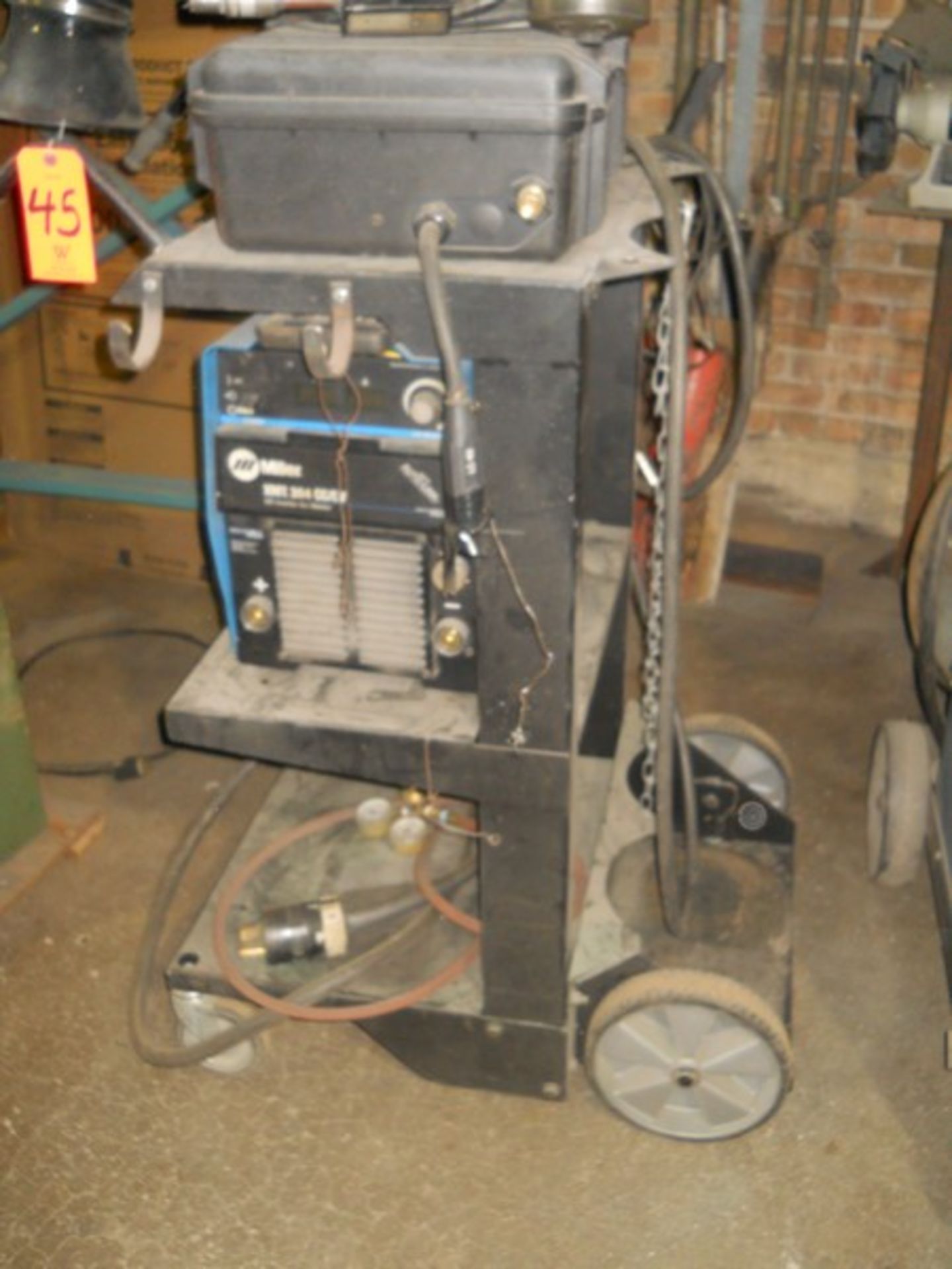 Miller XMT 304 CC/CV DC Inverter Arc Welder, S/N: LE421390; with Auto-Link, on Cart; Also - Image 3 of 12