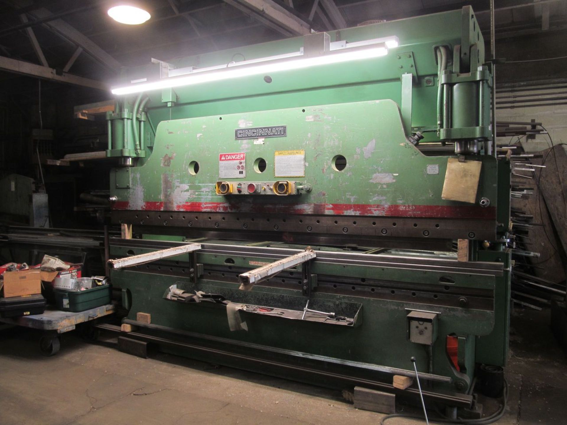 Cincinnati 12 ft. x 135-Ton Cap. Model 135CB x 10ft Hydraulic Press Brake, S/N: 42479; with 8 in. - Image 4 of 20