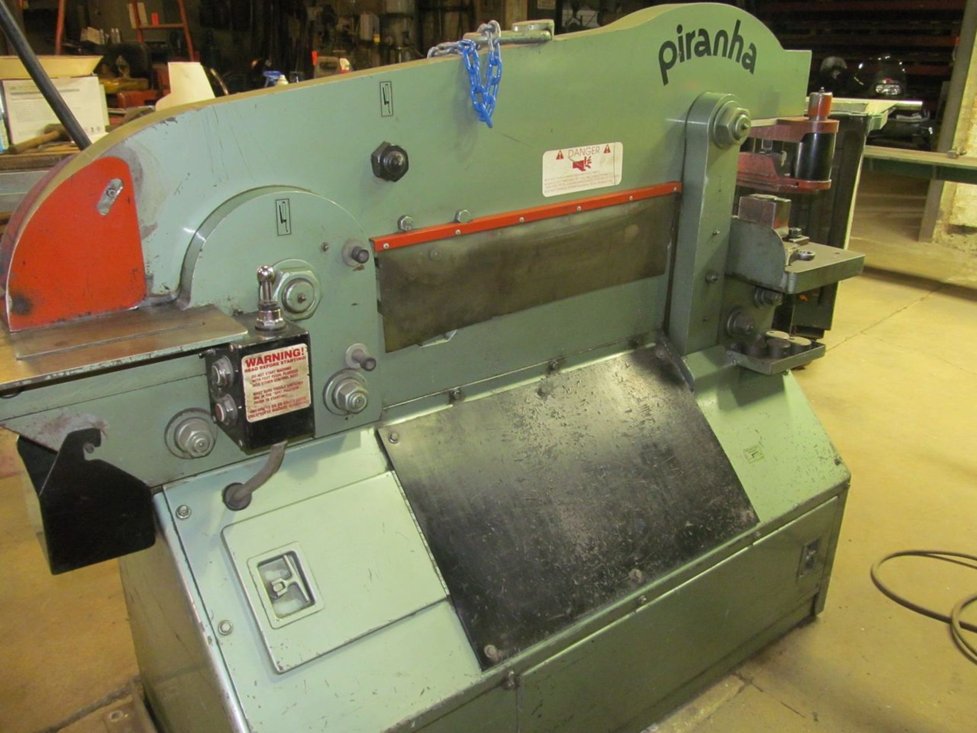 Mega Mfg. Piranha P70 Ironworker, S/N: P70-257; with Working Surface: Platen 12" x 21", Coping 18- - Image 2 of 16