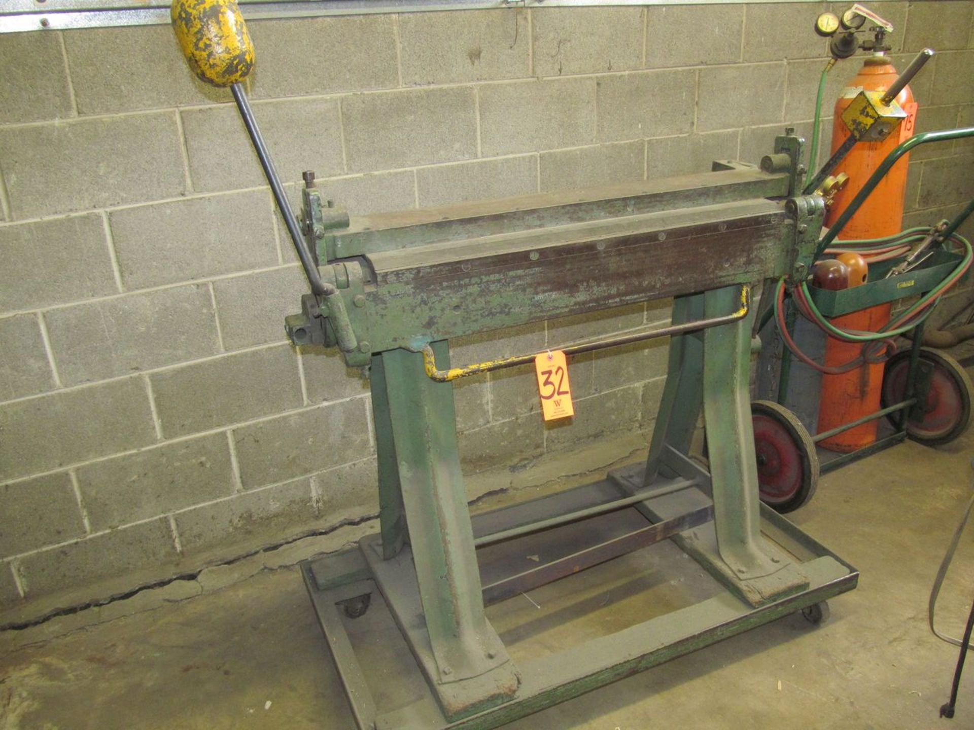 36 in. Apron / Flange Bender; on Portable Stand