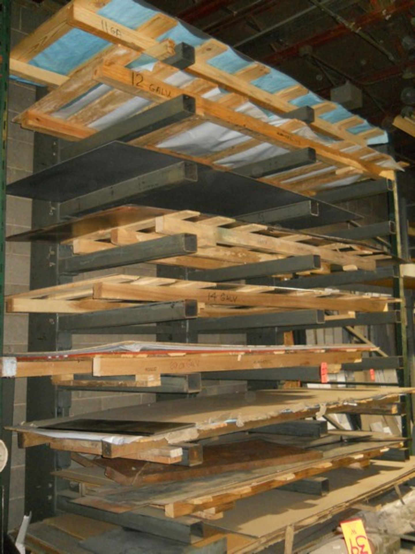 Section Cantilever Racking with Inventory Contents - Image 3 of 7