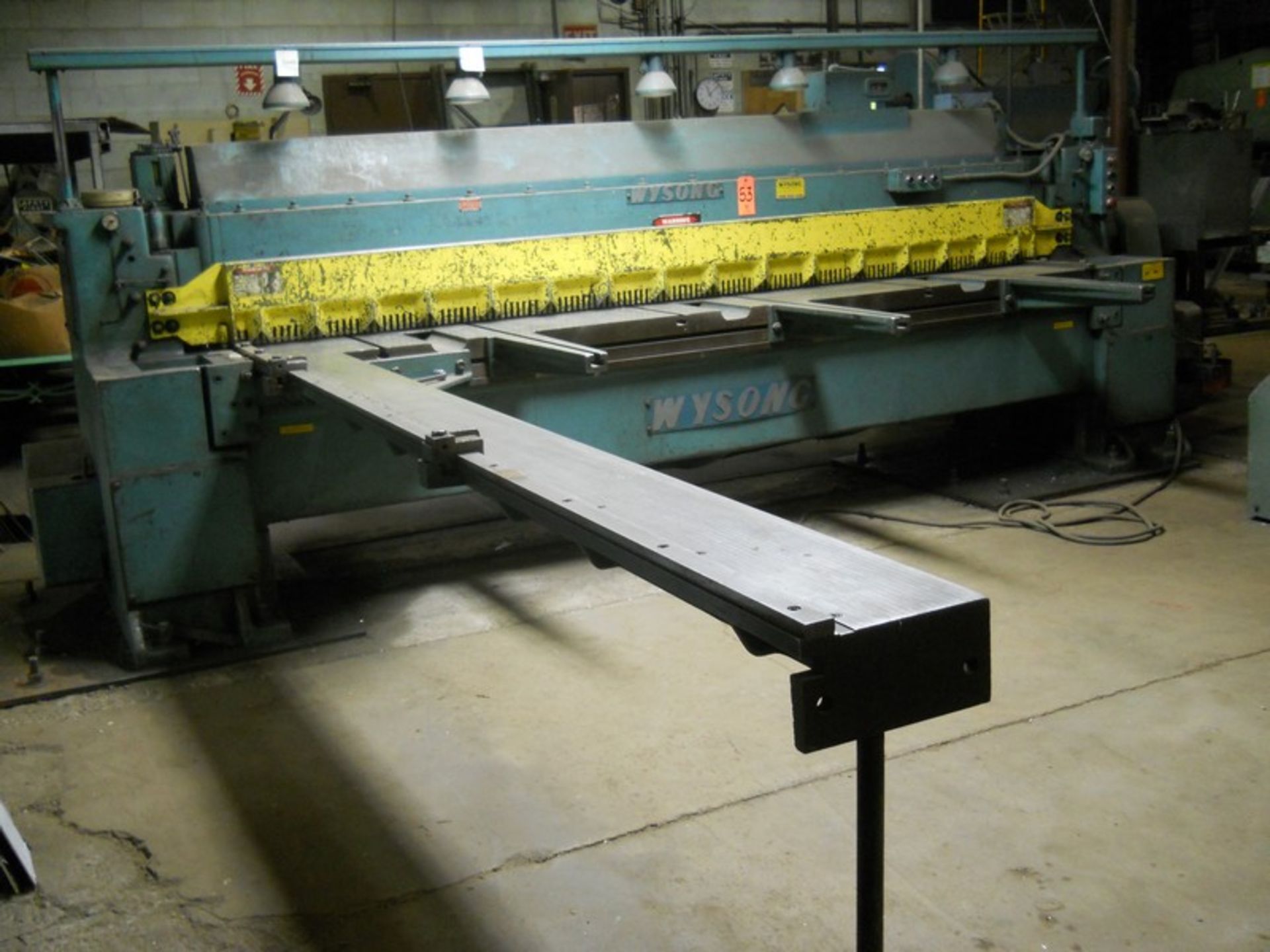 Wysong 1/4 in. x 10 ft. Cap. Model 1025 Shear, S/N: P37-496; 1/4" x 10' Cap. (Mild Steel); 55- - Image 6 of 17