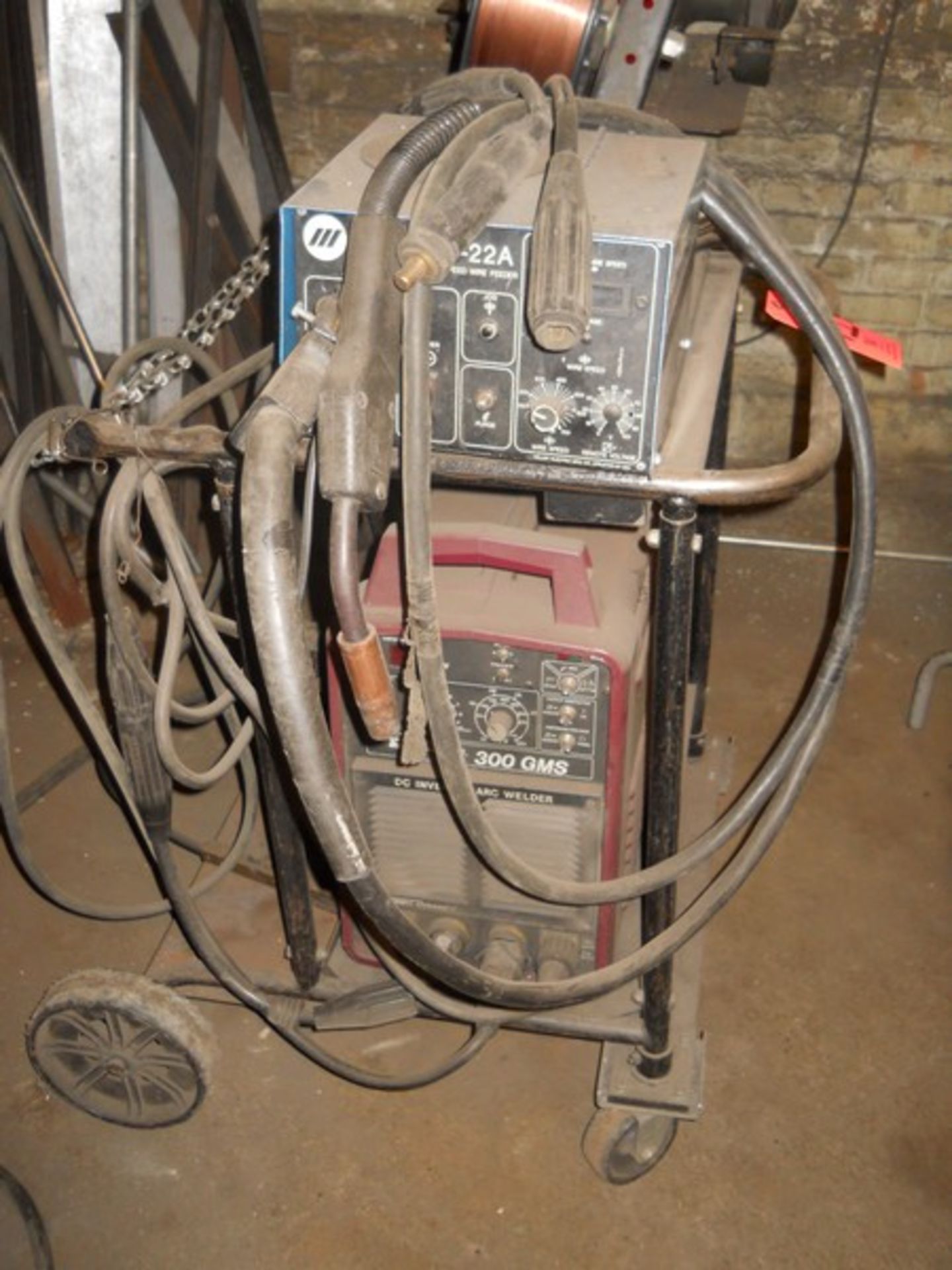 Thermal Arc Model 300 GMS DC Inverter Arc Welder, S/N: E416287A188204A; with Miller S-22A Wire - Image 2 of 7