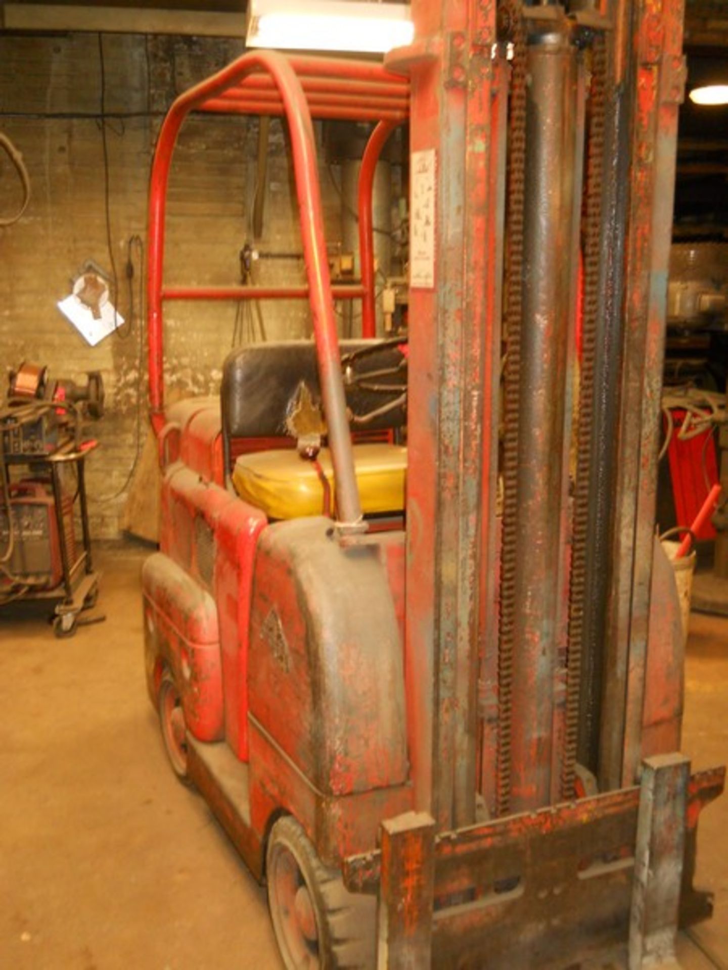 Allis Chalmers 5,000 lb. Cap. Model FTB 50-24 Gas Fork Lift Truck, S/N: 17308000; with 2-Stage Mast, - Image 4 of 10