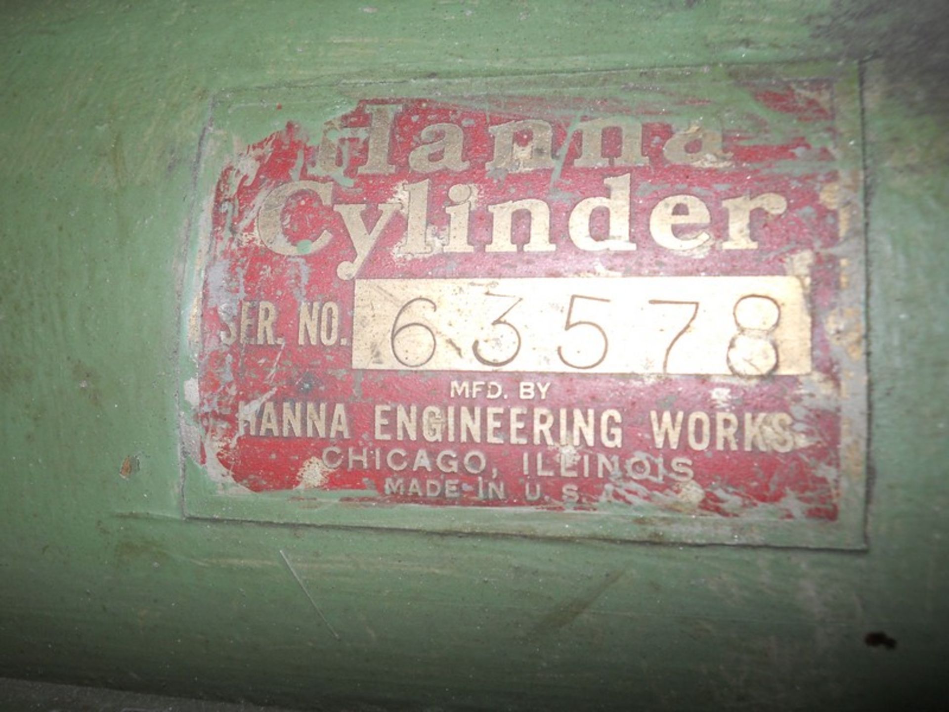 Hanna Cylinder Vertical Hydraulic Press, S/N: 63578; with 20 in. (approx.) Max. Opening - Image 5 of 5