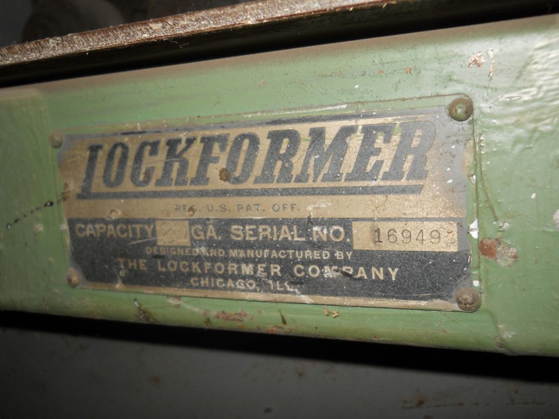 Lockformer 20 ga. Pittsburgh Rollformer, S/N: 16949 - Image 7 of 7