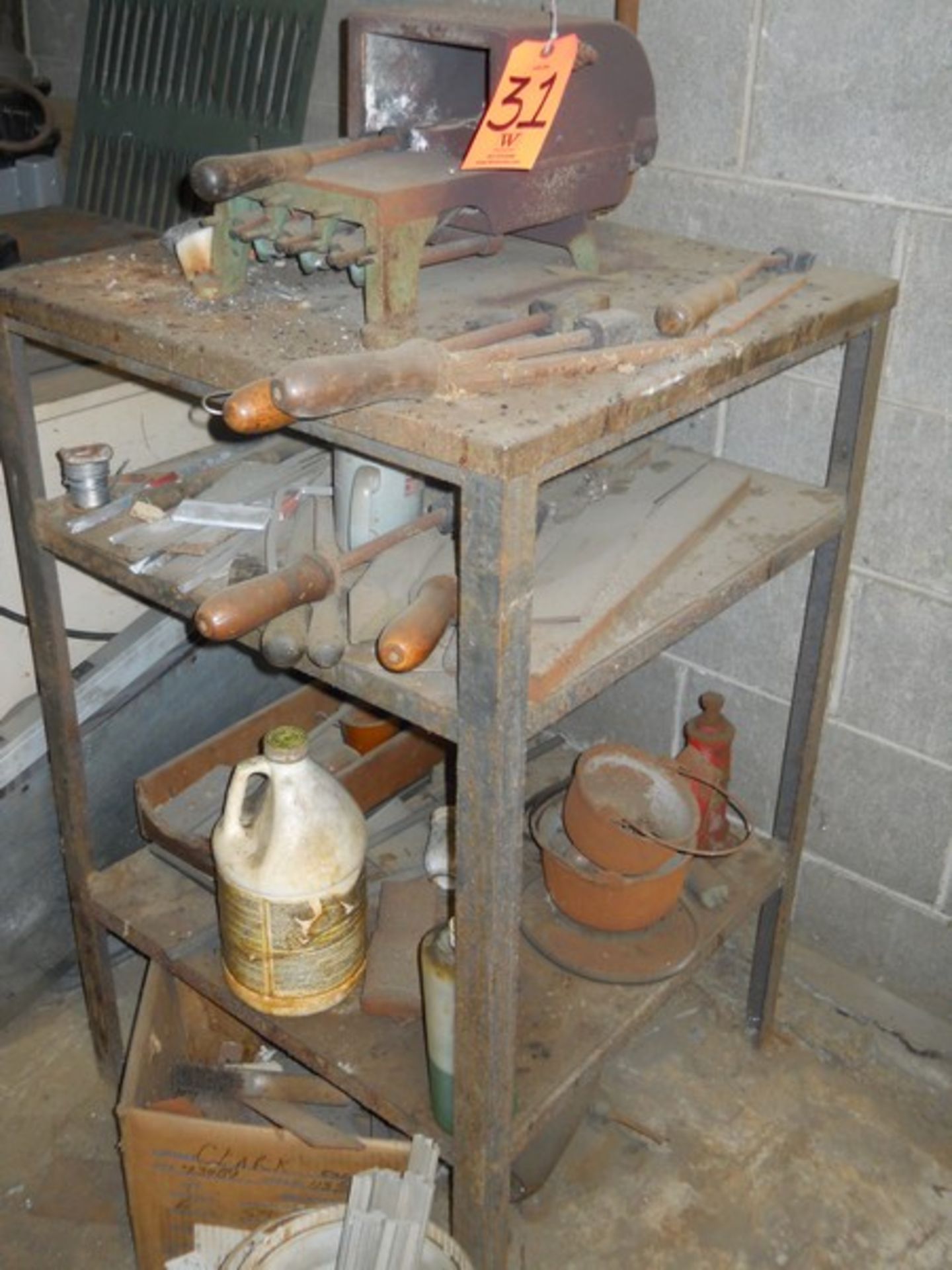 Johnson Gas Fired Forge Oven, Misc Hand Tools - Image 2 of 4